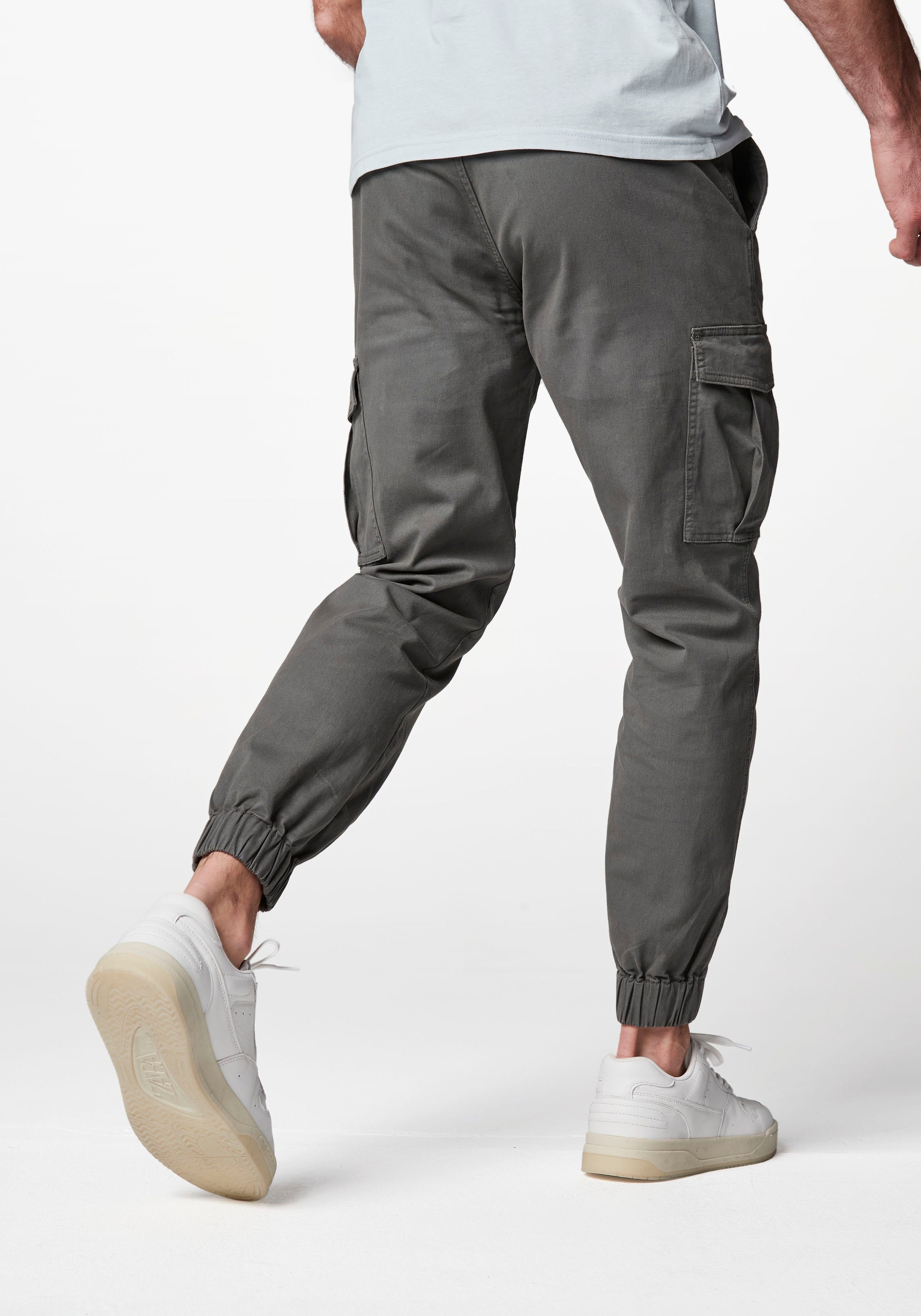 AUTHENTIC LE JOGGER bequeme mit für khaki eine Passform Cargohose Stretchanteil