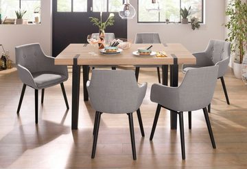 Home affaire Essgruppe Sanchez und Bradford, (Set, 5-tlg), mit Tisch, Breite 150 cm