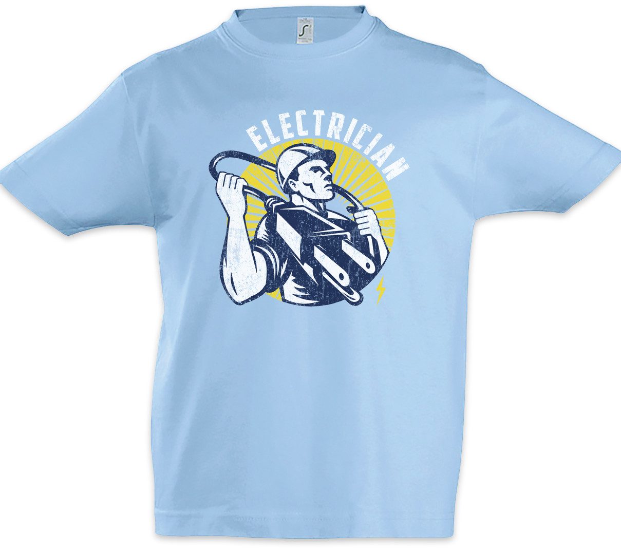 Print-Shirt Electrician I Kinder T-Shirt Elektriker Meister Beruf Handwerk
