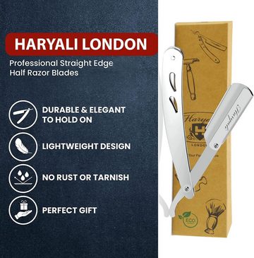 Haryali London Rasierhobel Professionelles Cut-Throat-Rasierer-Set, mattierter Bartrasierer