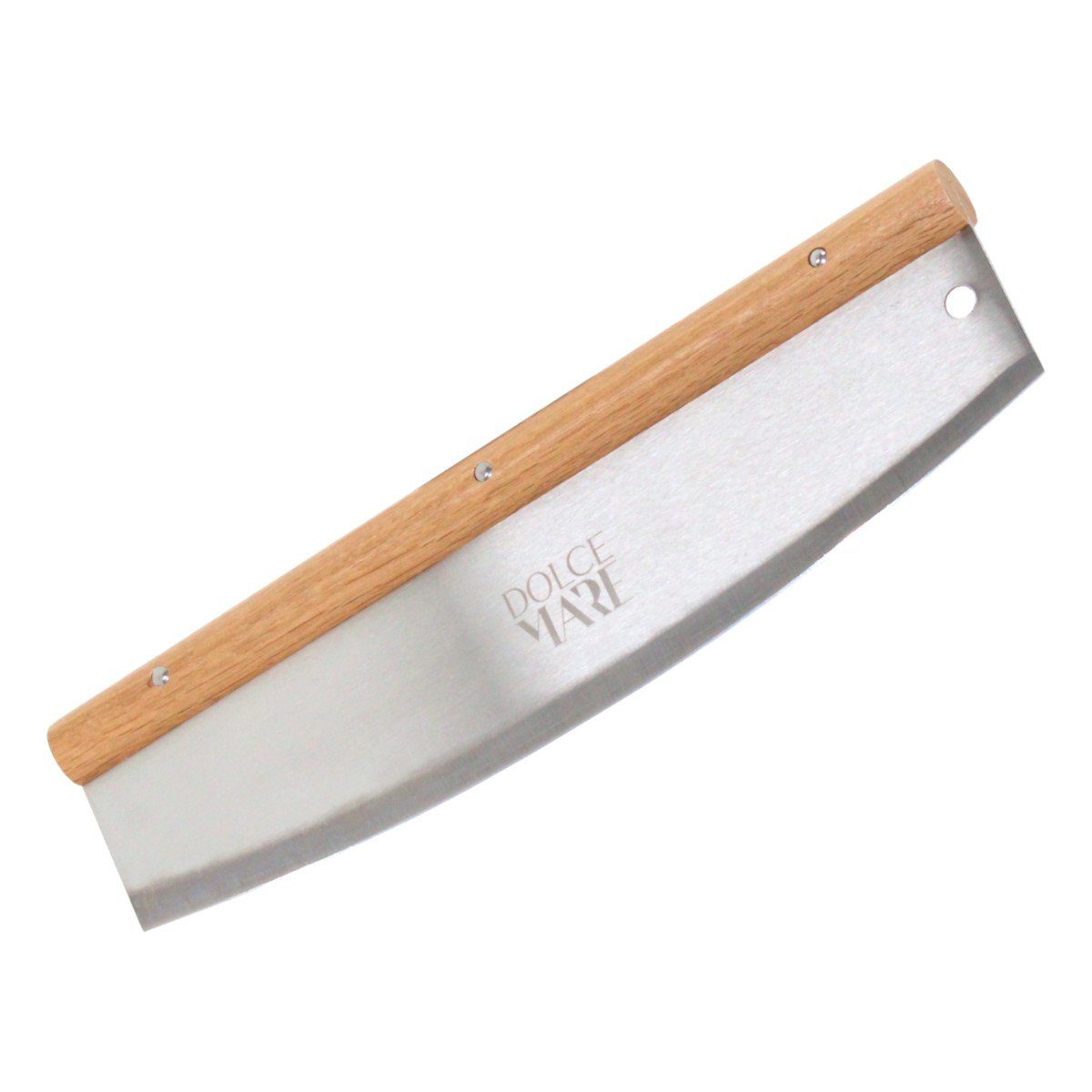 Dolce Mare Pizzastein Set Weiss Holz Pizzaschieber Edelstahl Pizzaschneider