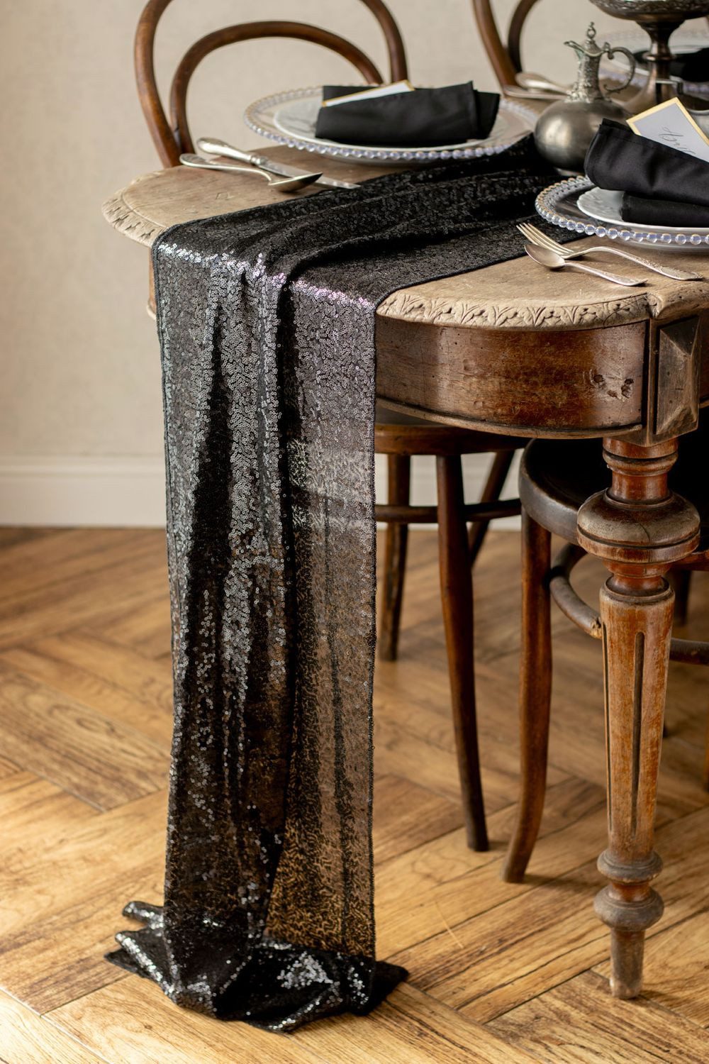 texpot Tischläufer mit Pailletten zuschneidbar (1-tlg) günstig online kaufen