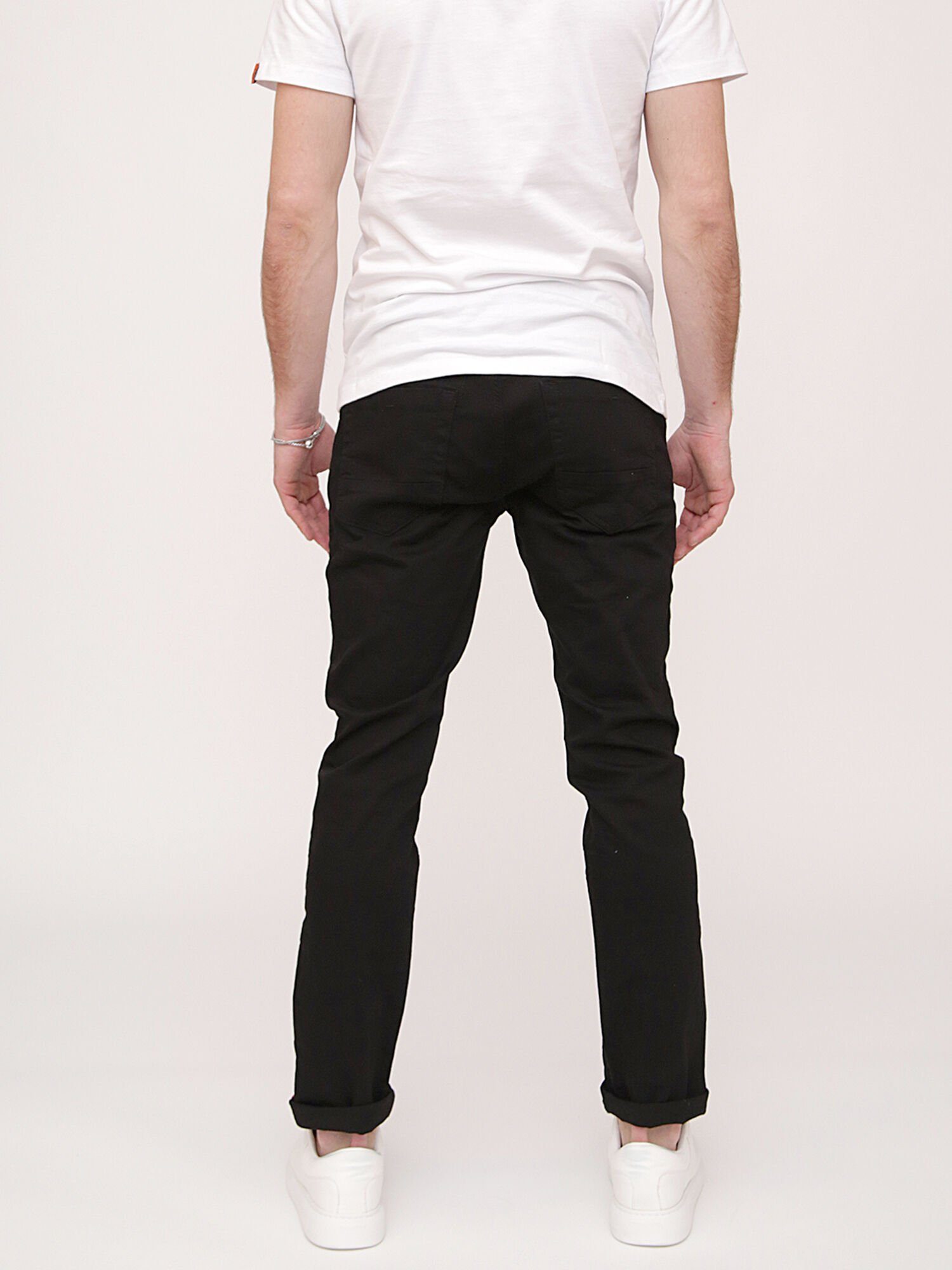 Cornell Denim of Wash Regular-fit-Jeans 5-Pocket-Style Black Miracle im