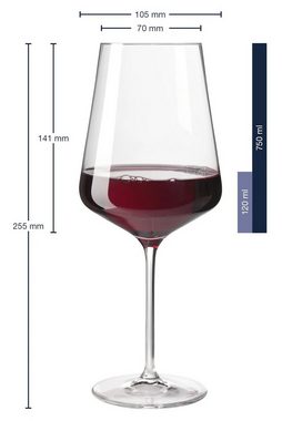 GRAVURZEILE Rotweinglas Leonardo Puccini Weingläser - Schlechter Tag Guter Tag - Frag nicht!, Glas, graviertes Geschenk für Partner, Freunde & Familie