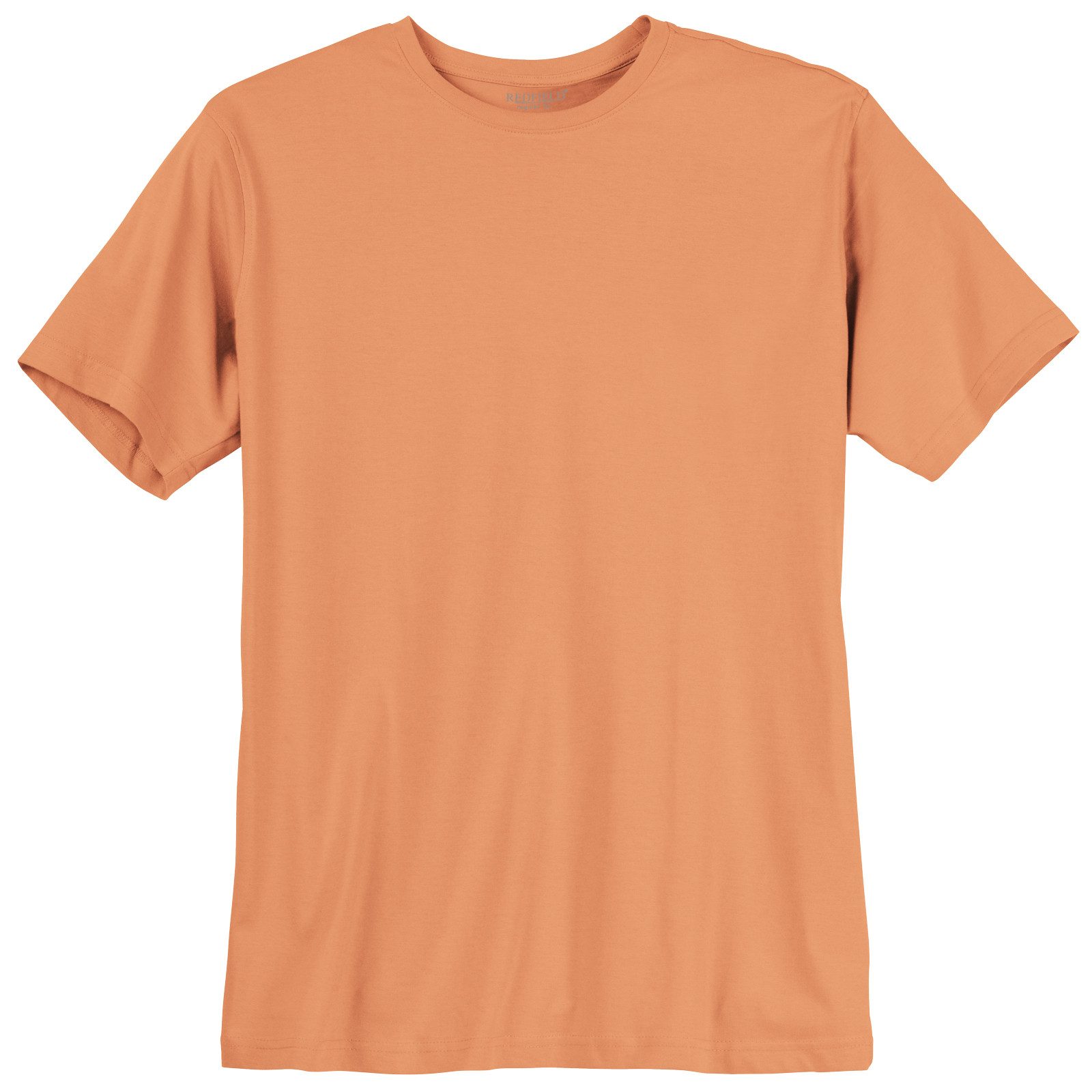 redfield Rundhalsshirt Redfield Übergrößen Basic T-Shirt orange Tom