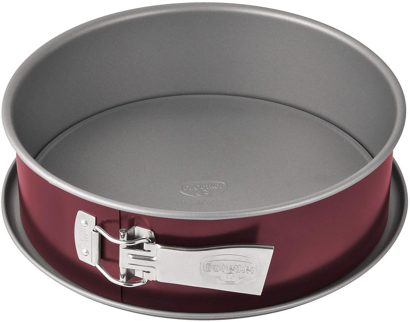 Dr. Oetker Küchenhelfer Springform Back-Liebe Bicolor, mit Auslaufschutzboden, Ø 28 cm, Perfekt für Kuchen & Torten, auslaufsicher, mit Antihaftbeschichtung