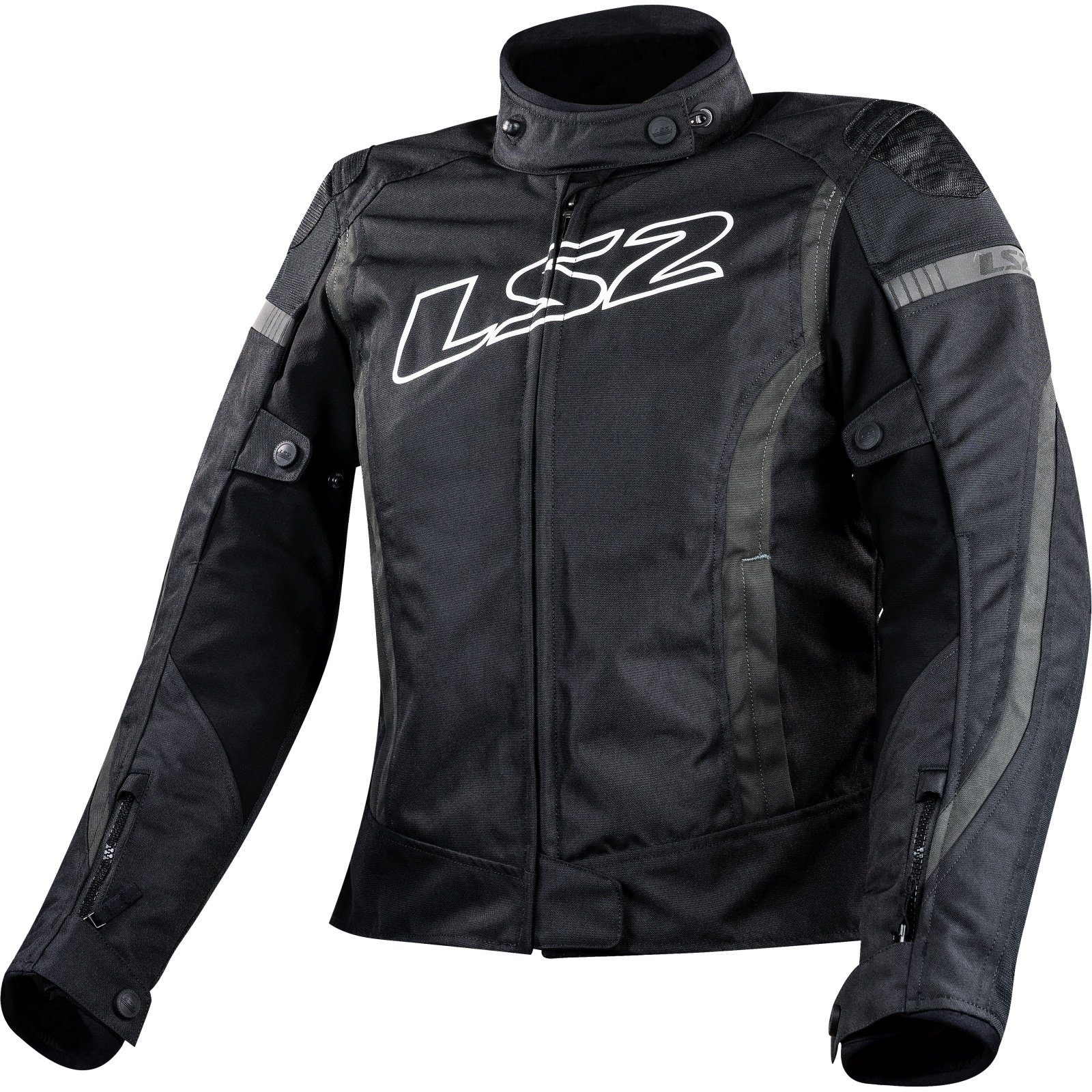 Motorradjacke LS2 Gate Damen Jacke schwarz / grau