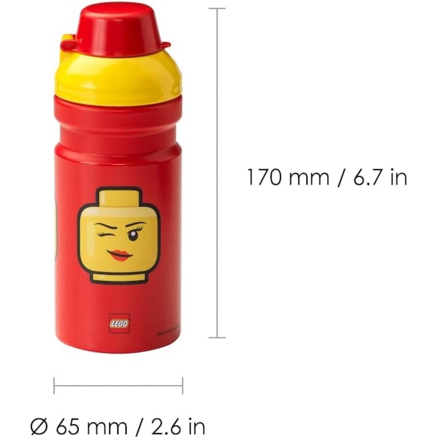 LEGO® kidswear Lunchbox Lunch-Set Trinkflasche + Brotdose Snackbox Pausenset Brotbox Rot / Gel, Polyprophylen (PP), (Spar-Set)