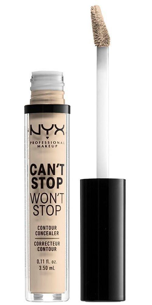 NYX PROFESSIONAL MAKEUP Concealer CANT'T STOP WON'T STOP CONTUR CONCEALER, leichte, verblendbare und matte Formulierung