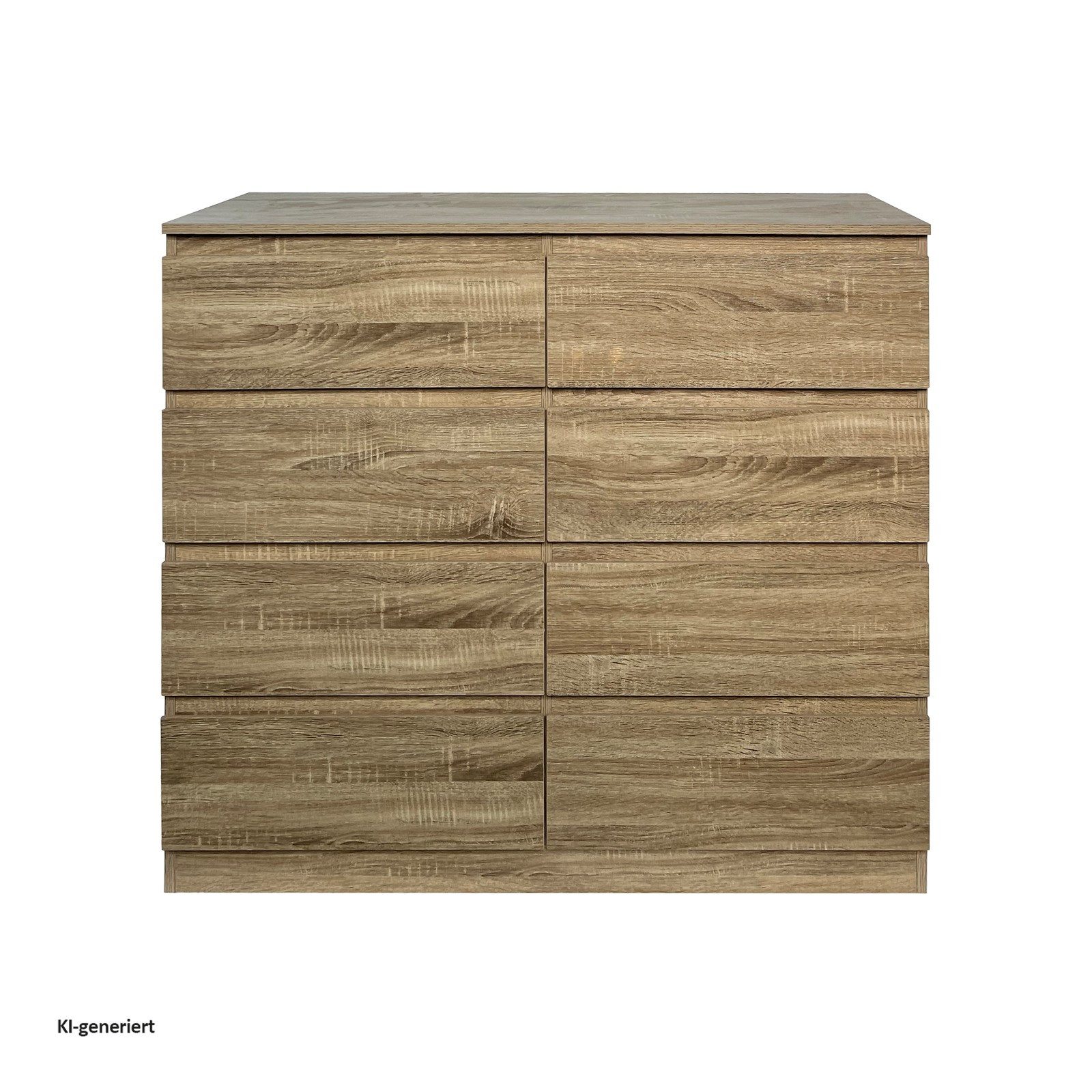 HTI-Living Kommode Moderne Kommode mit 8 grifflosen Schubladen Sonoma (Stück, 1 St., 1 Kommode ohne Dekoration), Sideboard