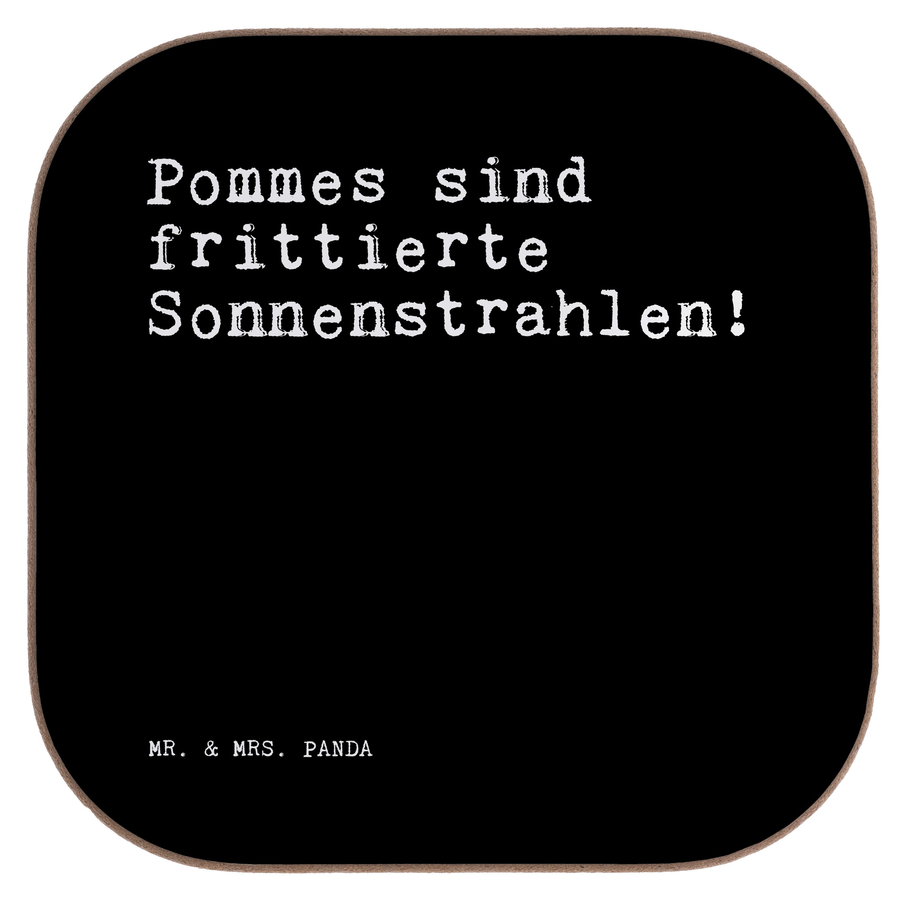 Mr. &amp; Mrs. Panda Getränkeuntersetzer Pommes sind frittierte ...