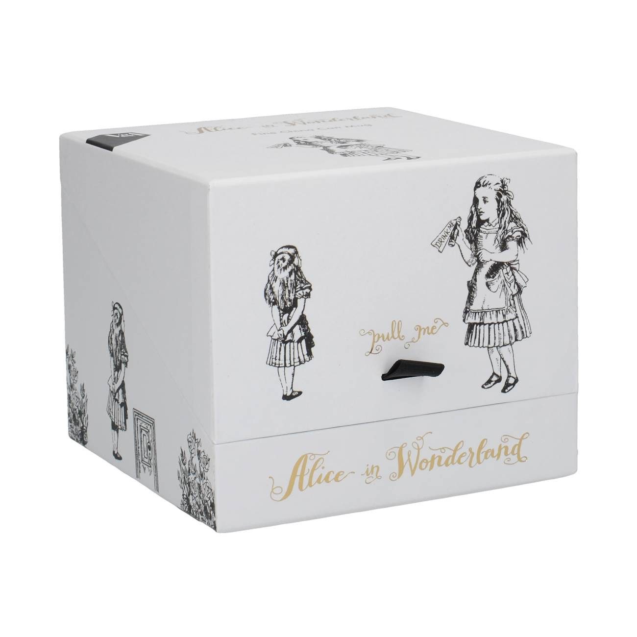 Creative Tops Tasse Alice in Wonderland, Porzellan, Höhe: 11cm, Farbe: Weiß, Motiv: Alice