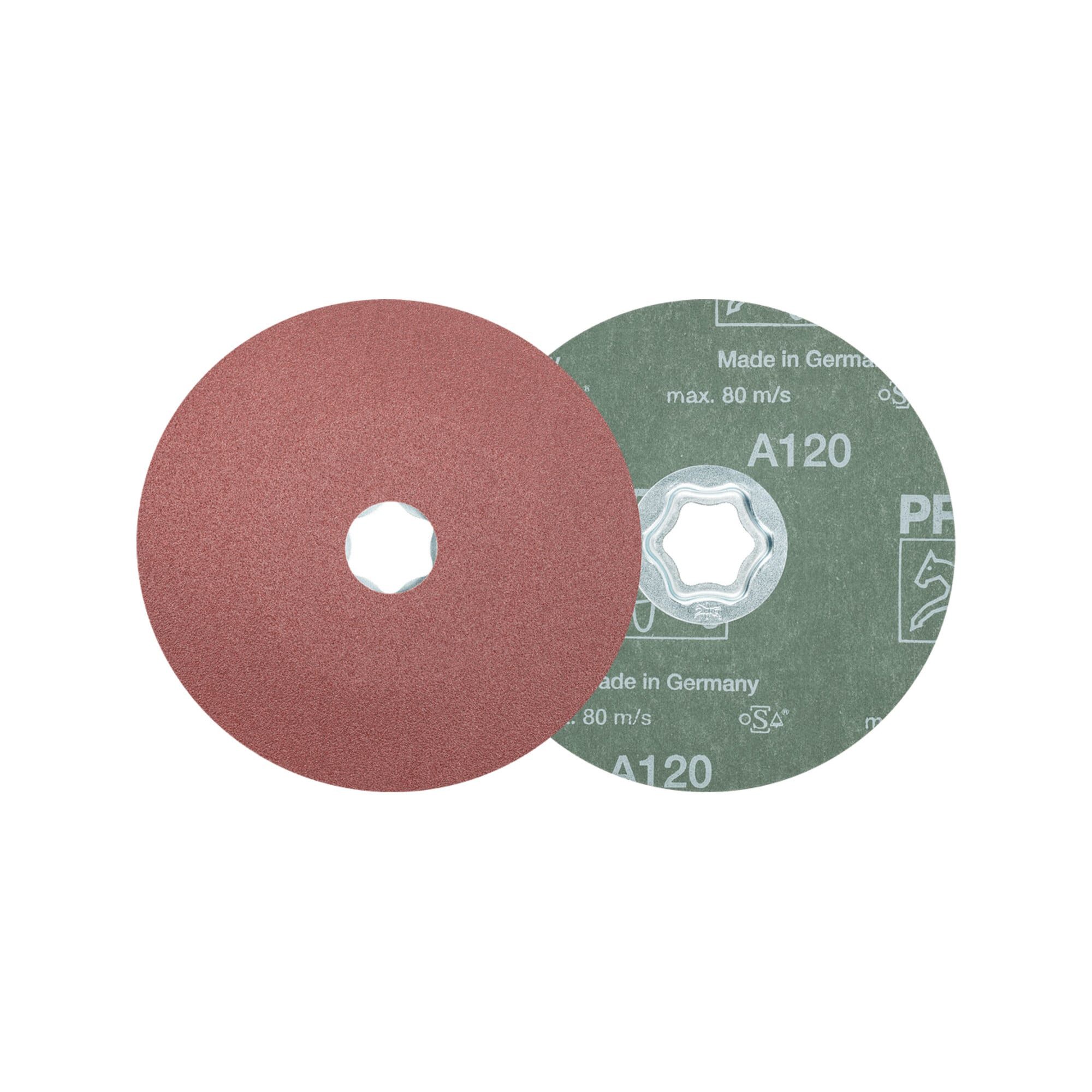 Pferd Schleifpapier PFERD TOOLS COMBICLICK Korund Fiberscheibe Ø 125 mm A120 für universel