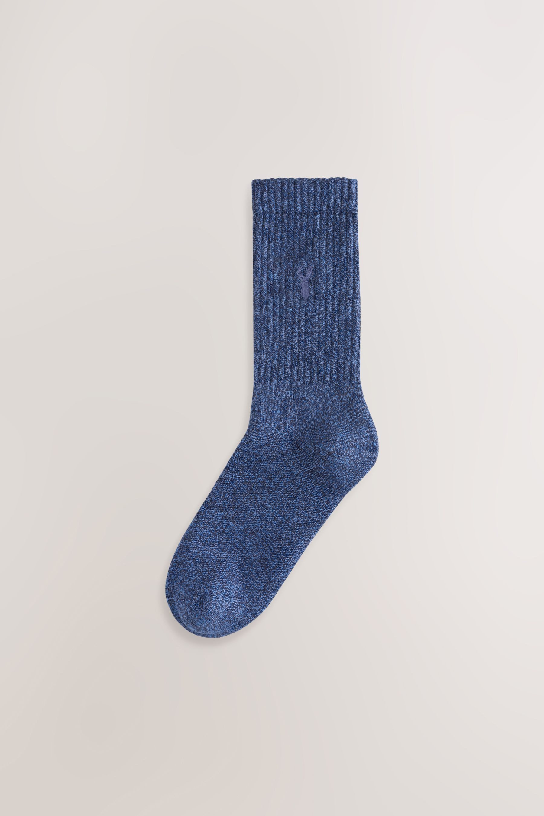 Next Basicsocken Dicke Socken mit Hirsch-Stickerei, 10er-Pack (10-Paar)