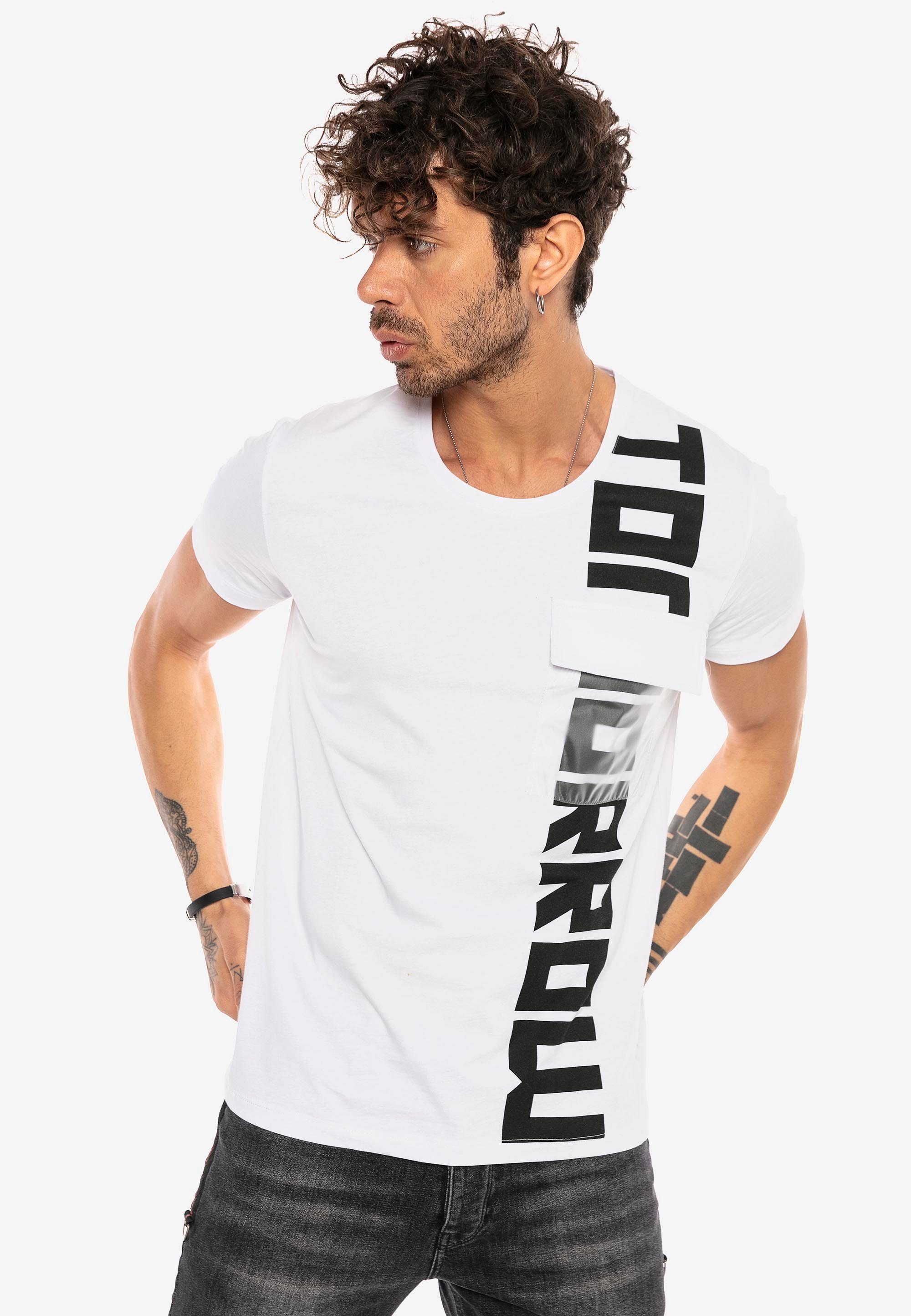 RedBridge T-Shirt West Valley City mit durchsichtiger Brusttasche