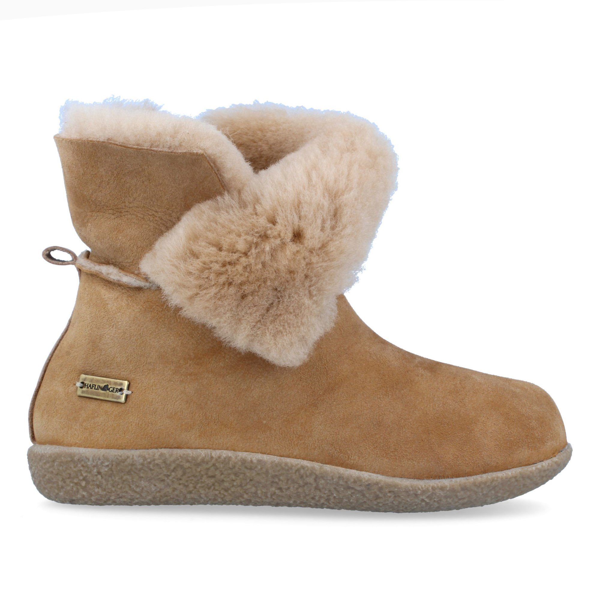 HAFLINGER Lammfell Hausschuhe Lemmi - Ultra Kuschelig & Bequem | Unisex Winterstiefel | Natürliche Temperaturregulierung