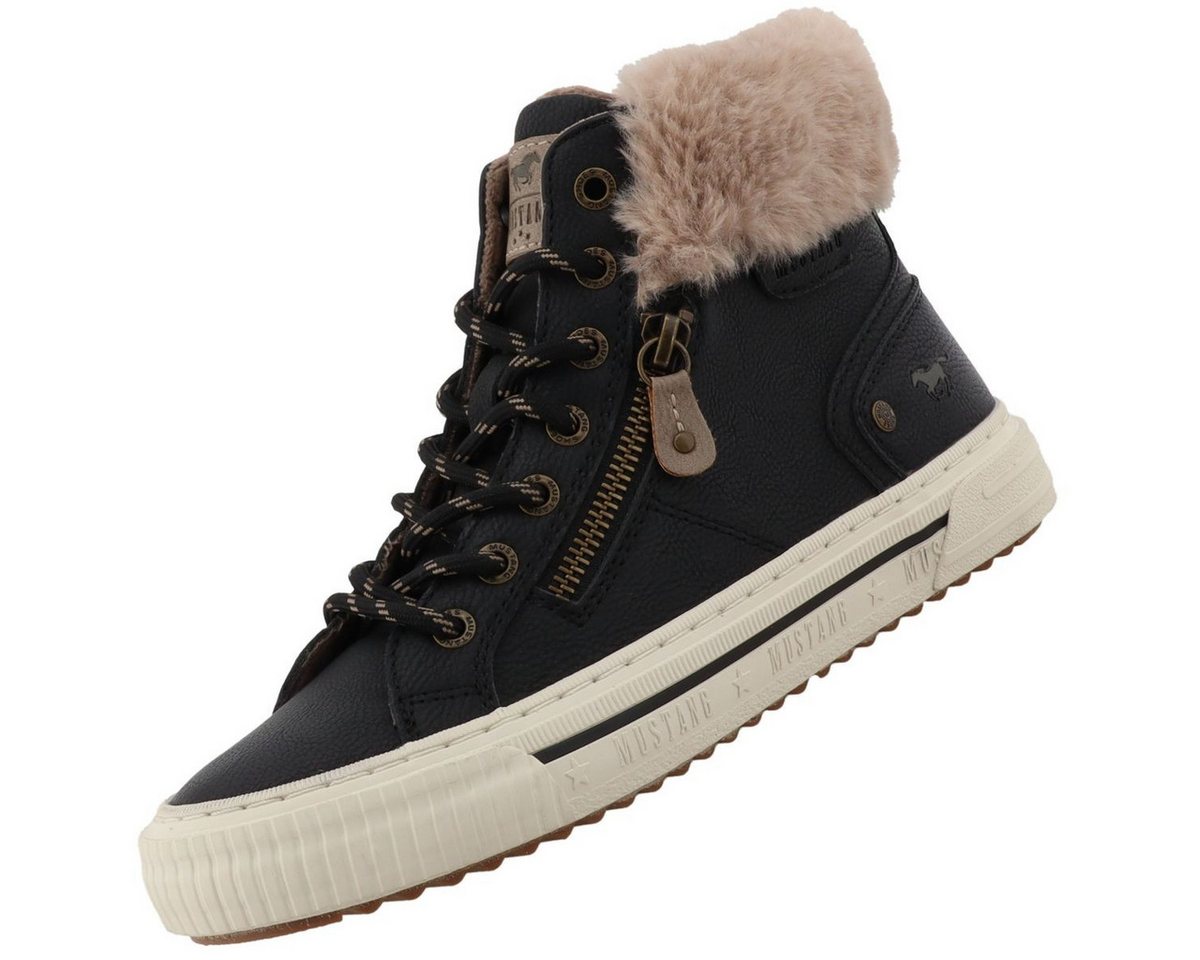 Mustang Shoes 15M0112003-black Stiefelette Winterboot mit herausnehmbarer Decksohle