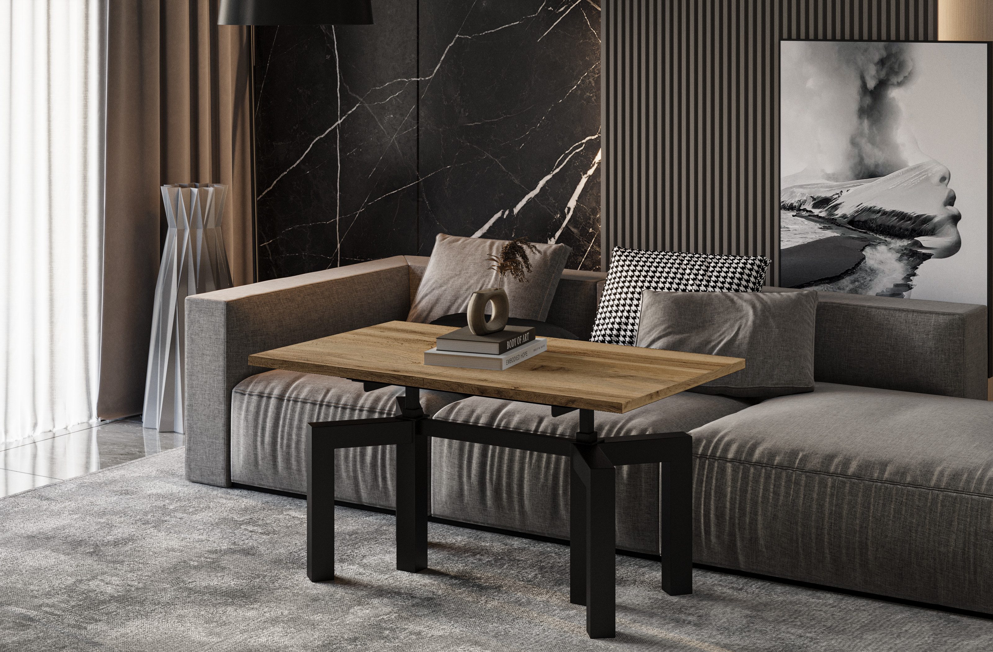 Endo-Moebel Couchtisch Oliana - ausziehbar 110-170cm günstig online kaufen