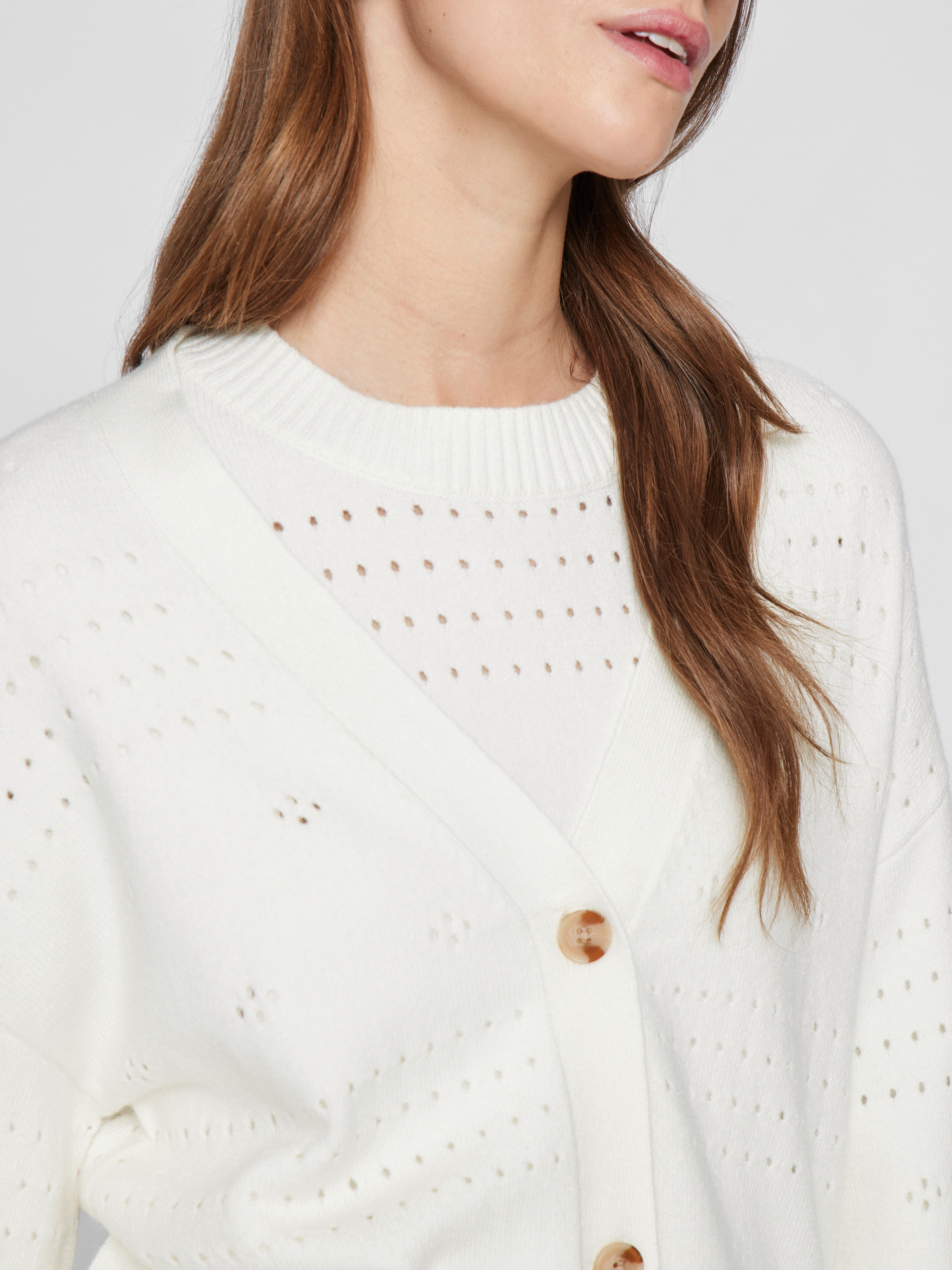 Vila Strickjacke VIRIL V-NECK L/S KNIT CARDIGAN - NOOS