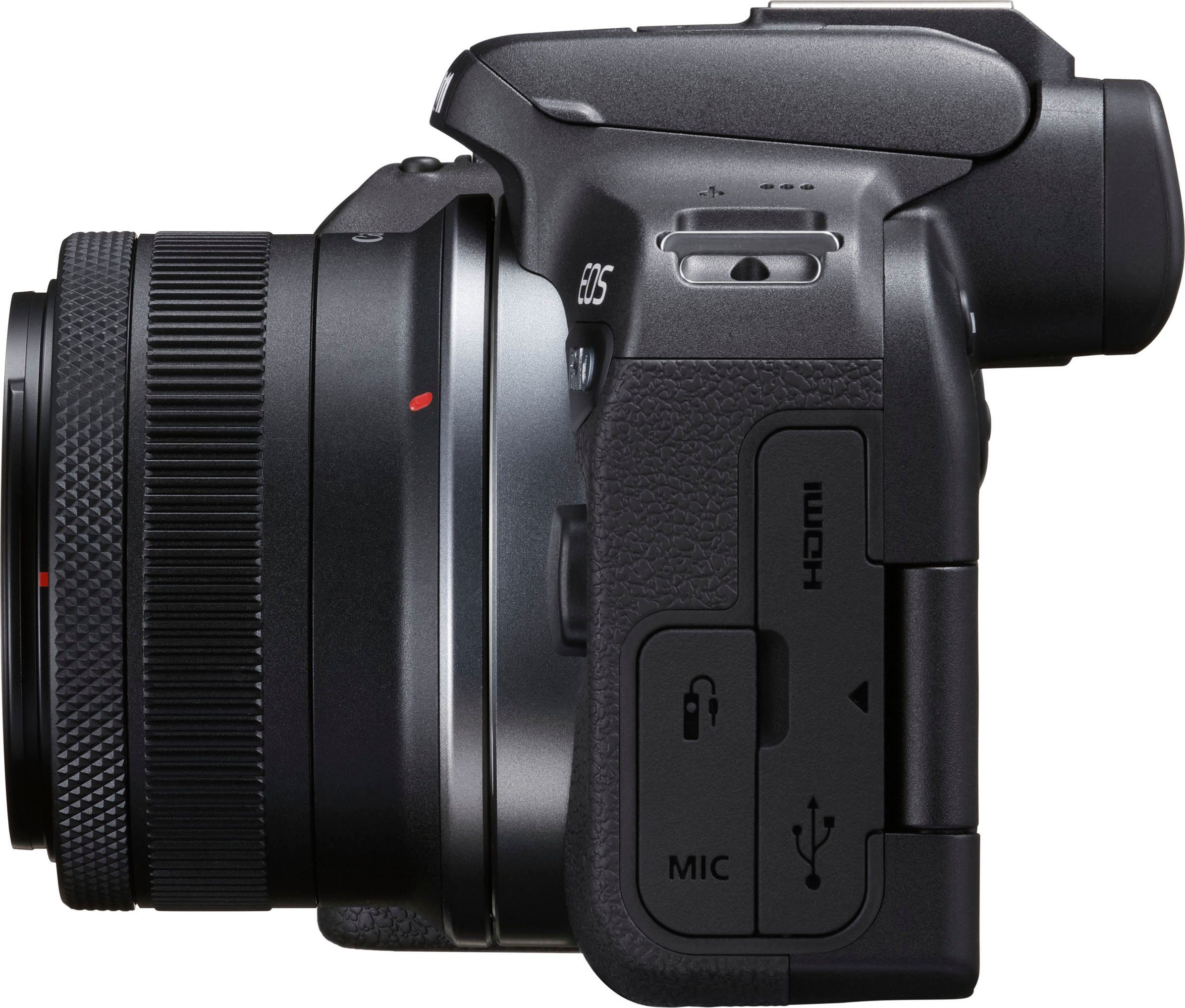 Canon EOS R10 18-45mm inkl. STM, WLAN, 18-45mm (RF-S Systemkamera F4.5-6.3 MP, IS Bluetooth, 24,2 Objektiv) RF-S