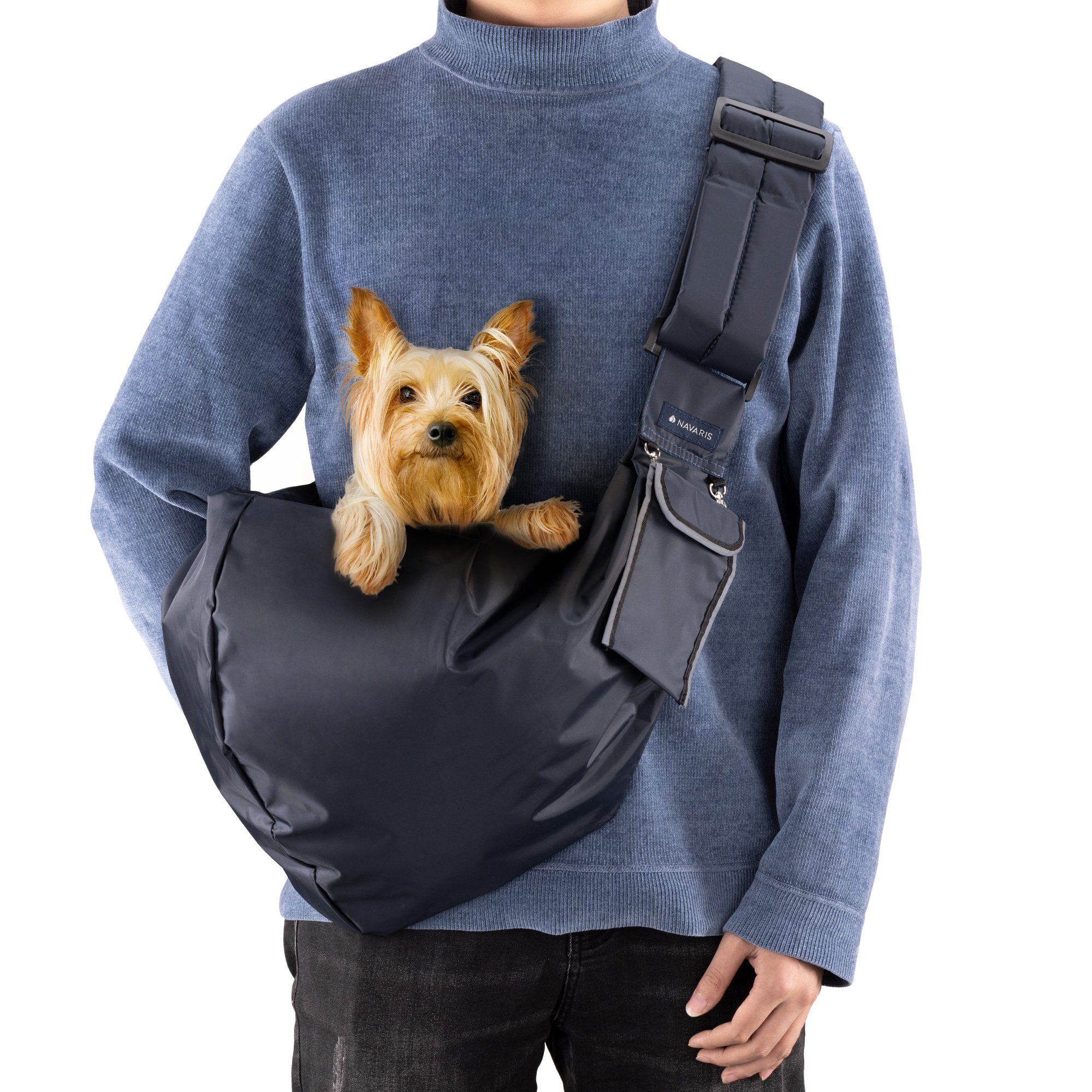 Navaris Tragetasche, Tragetuch Tasche für Hunde Katzen Kleintiere -  Hundetragetasche Umhängetasche - Tragetasche verstellbar - Traglast bis zu  20kg online kaufen | OTTO
