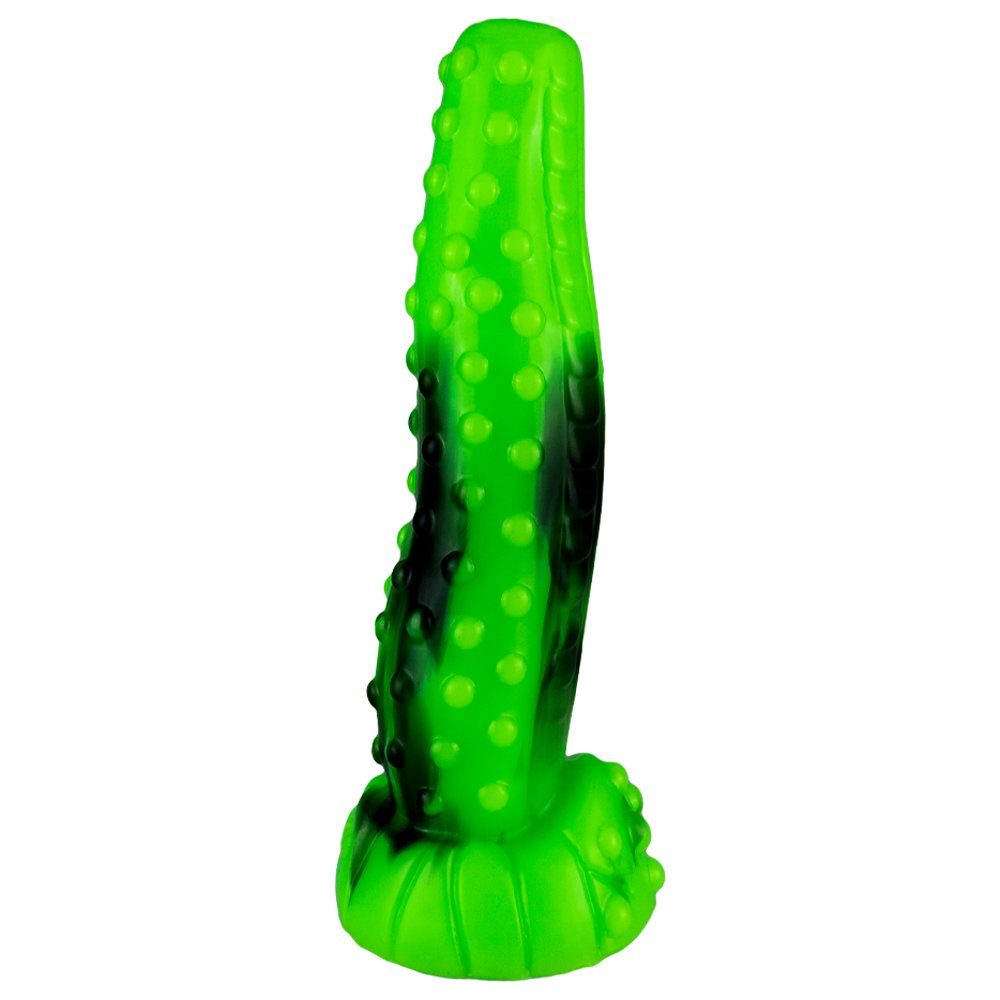 Sandritas Dildo 23 cm Dildo Schuppen Noppen Grün-Schwarz Drachen Dragon Anal Plug