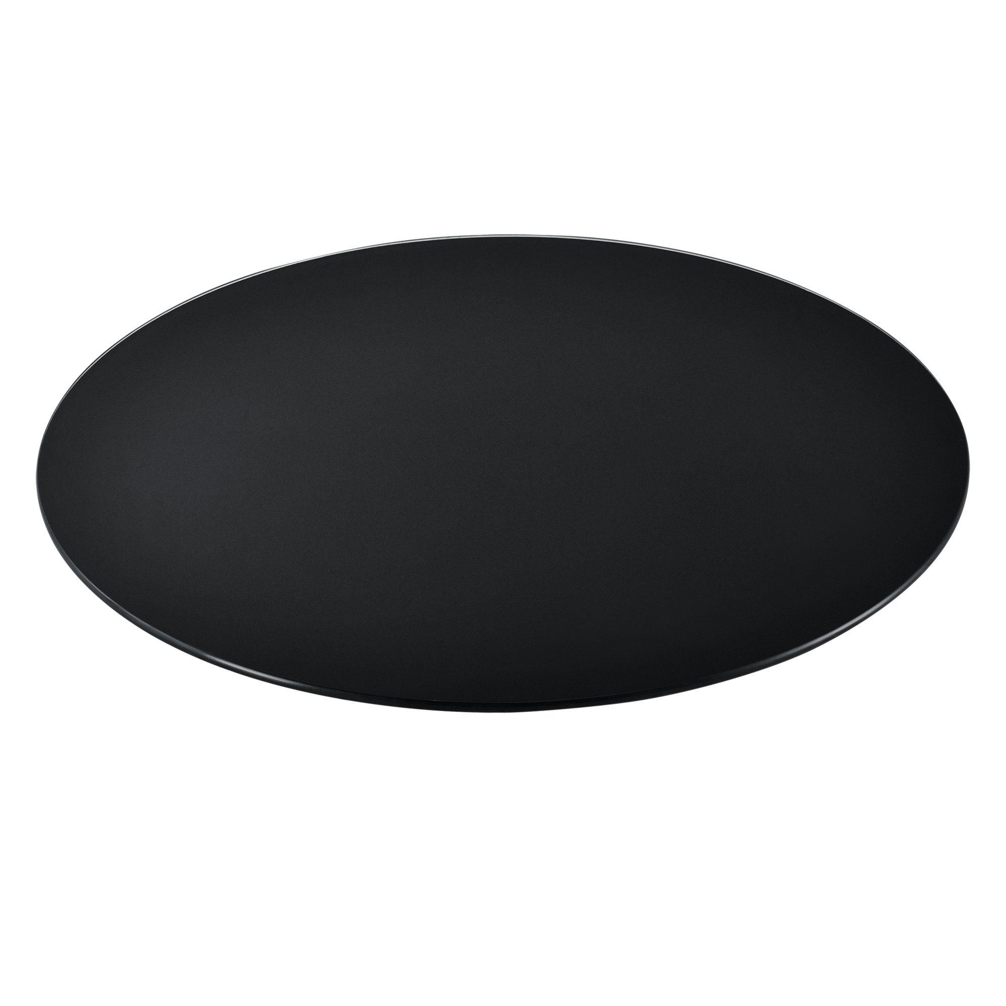 neu.haus Tischplatte, »Glasgow« Glasplatte ESG Sicherheitsglas 6mm Ø 50 cm rund Schwarz