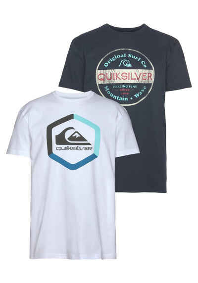 Quiksilver T-Shirt »BOLD DAYS SS TEE PACK« (Packung, 2er-Pack)
