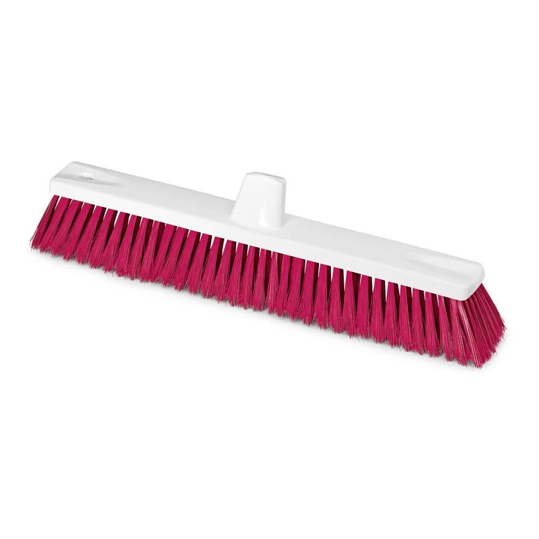 Nölle Staubbesen Grossflächenbesen Rot 45 cm Borsten 0,25 mm 1 Stück, Besen Kehrbesen Reinigungsbesen Saalbesen Bodenbesen Hygienebesen