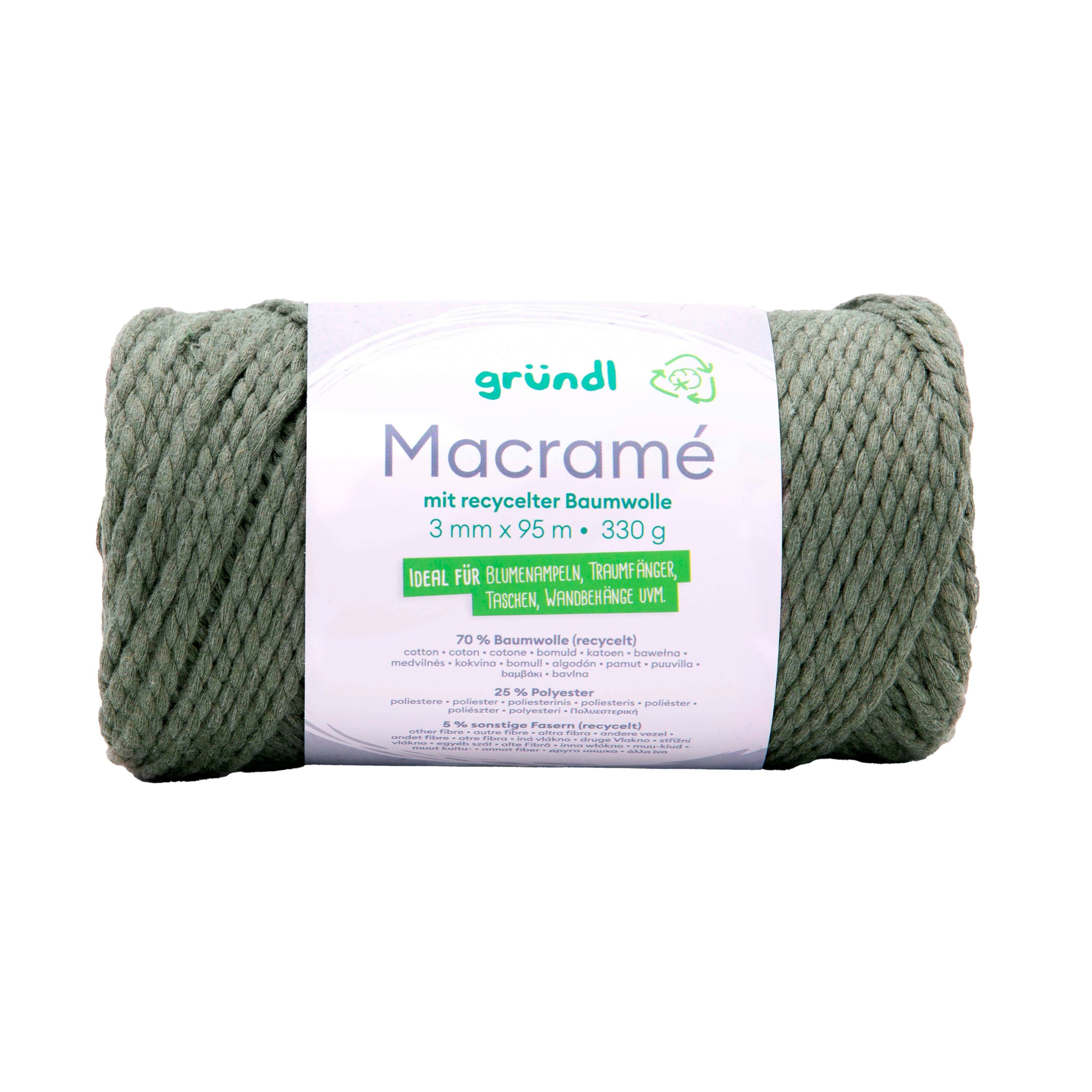 Gründl Macramé Häkelwolle, 95 m