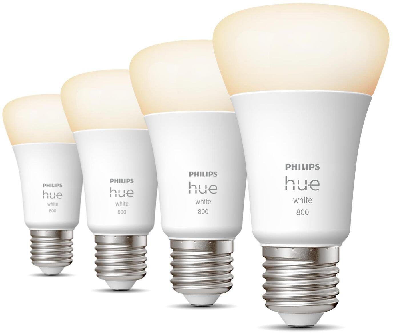 LED-Leuchtmittel White E27 Viererpack 4x800lm 60W