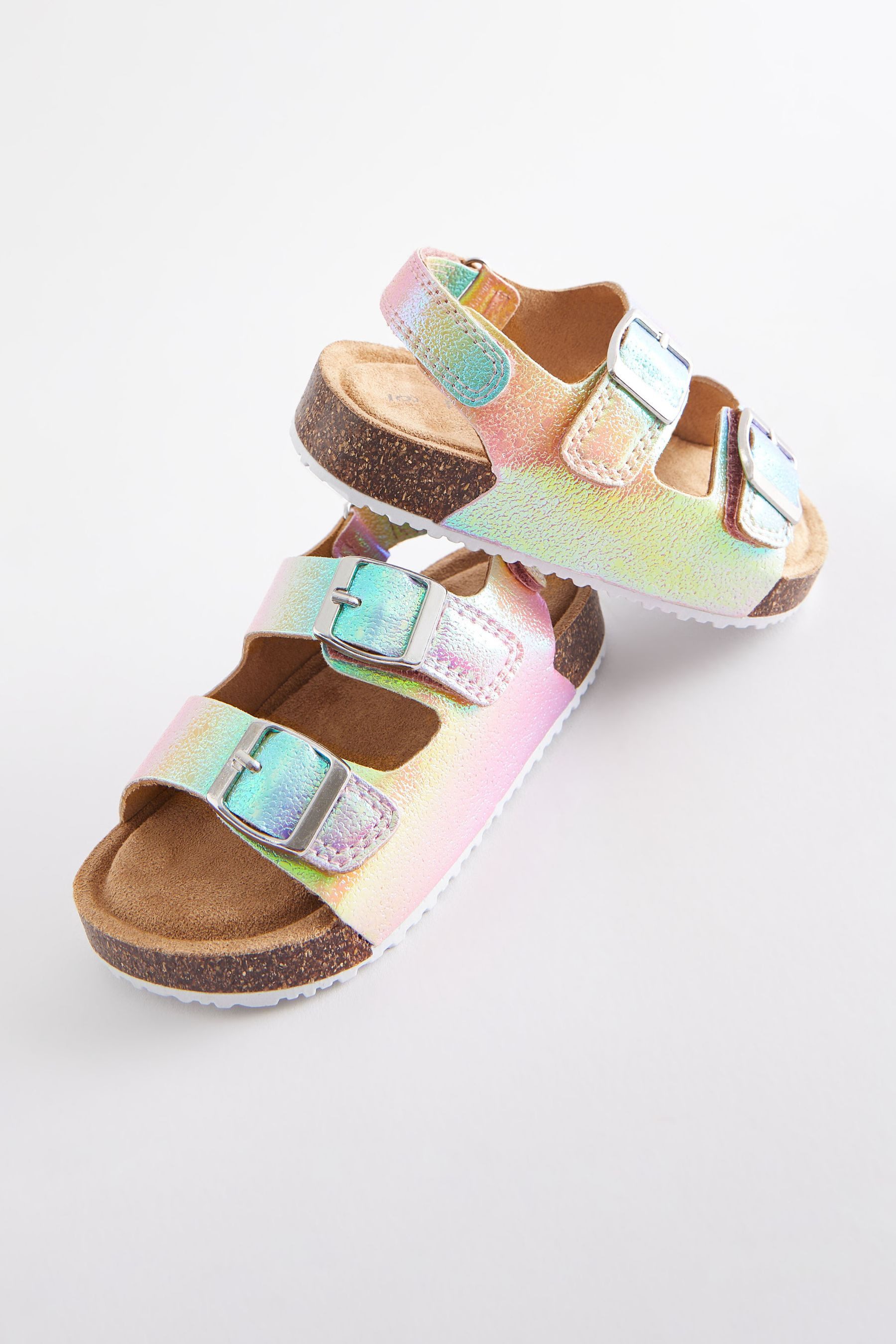 Next Sandalen mit zwei Riemen und Korkfußbett Sandale (1-tlg)