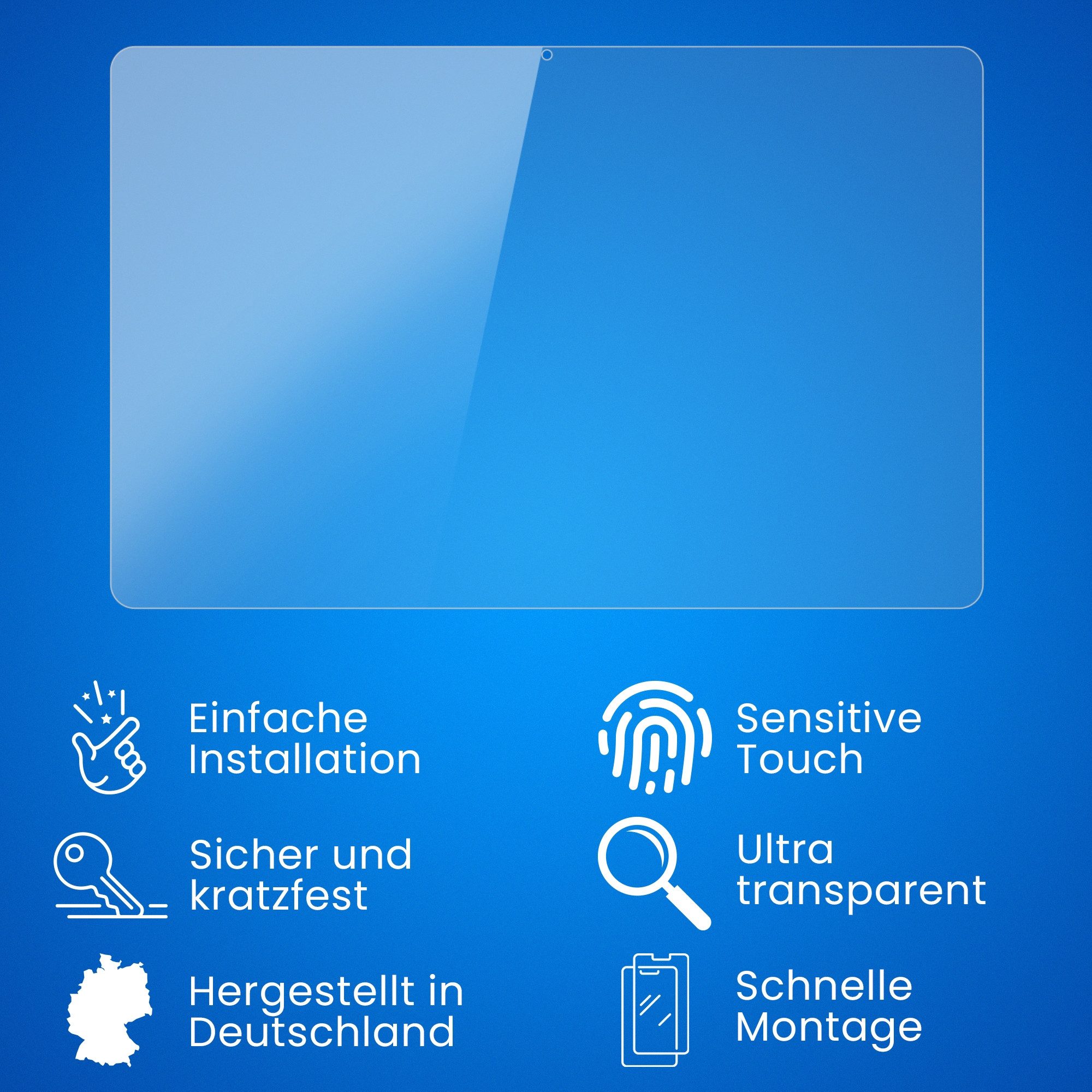 atFoliX Schutzfolie Displayschutz für Lenovo Yoga Tab 11.1 Inch 2025, (2 Folien), Ultraklar und hartbeschichtet