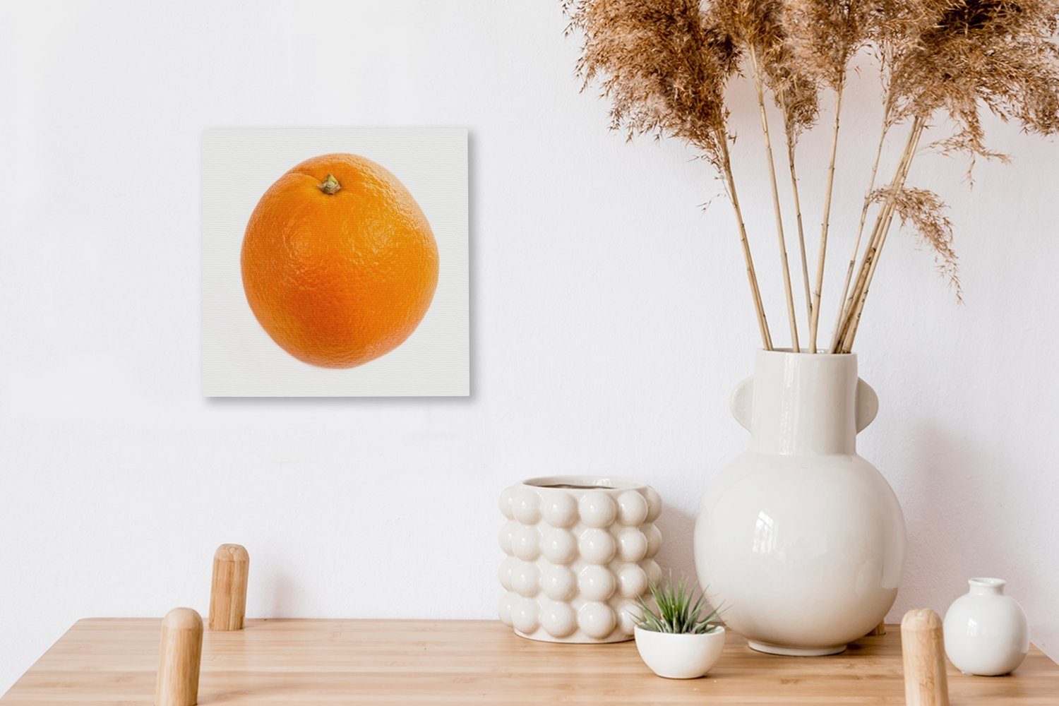 OneMillionCanvasses® Leinwandbild Orange - (1 Wohnzimmer - Orange Leinwand für Schlafzimmer St), Obst, Bilder