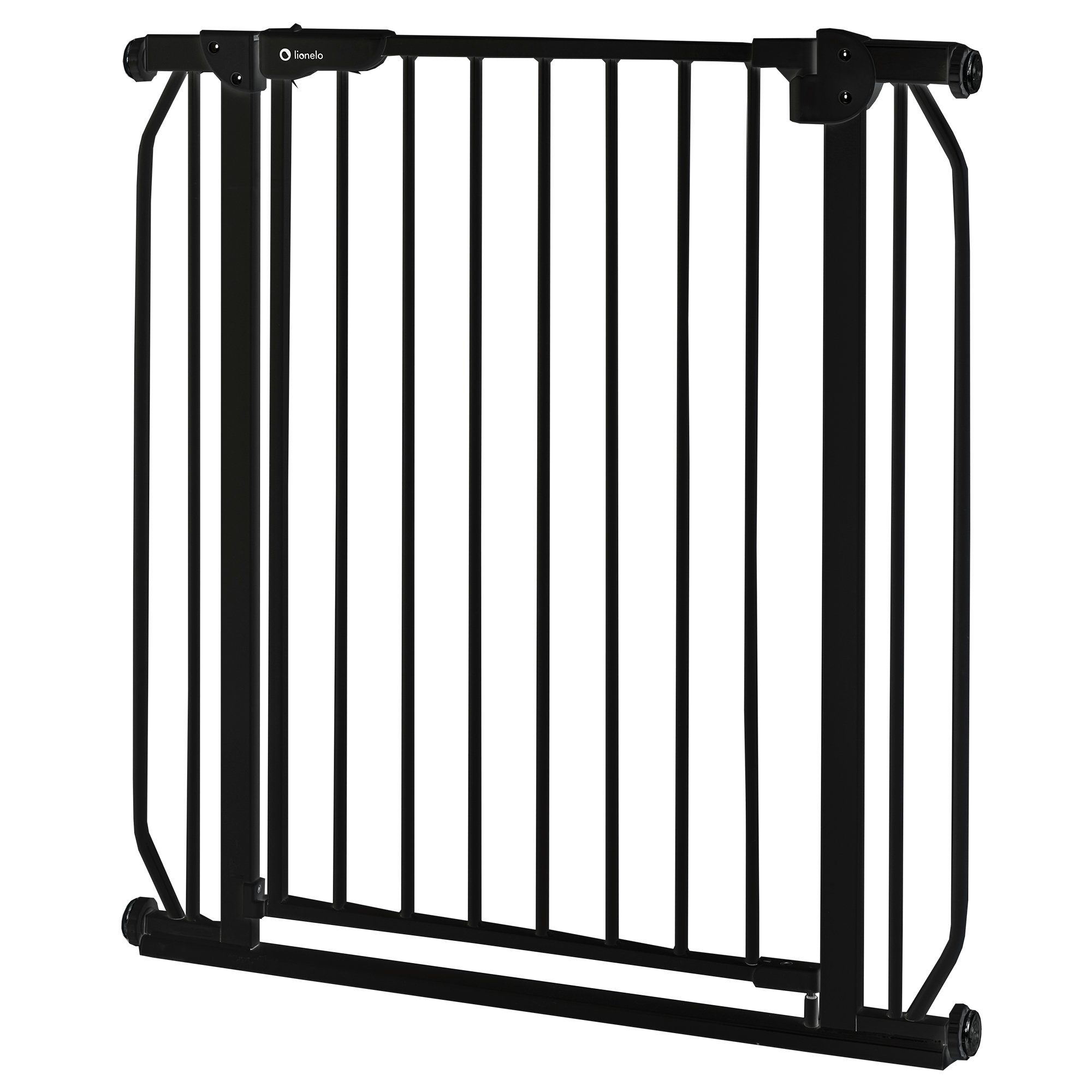 lionelo Türschutzgitter Truus Slim und Led (TOP),  ohne Bohren Metall 90° Stop beidseitig schwenkbar 75-105cm