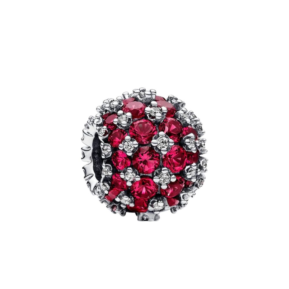 Pandora Charm Kugel 792630C03, Pavé, Pink, Zirkonia