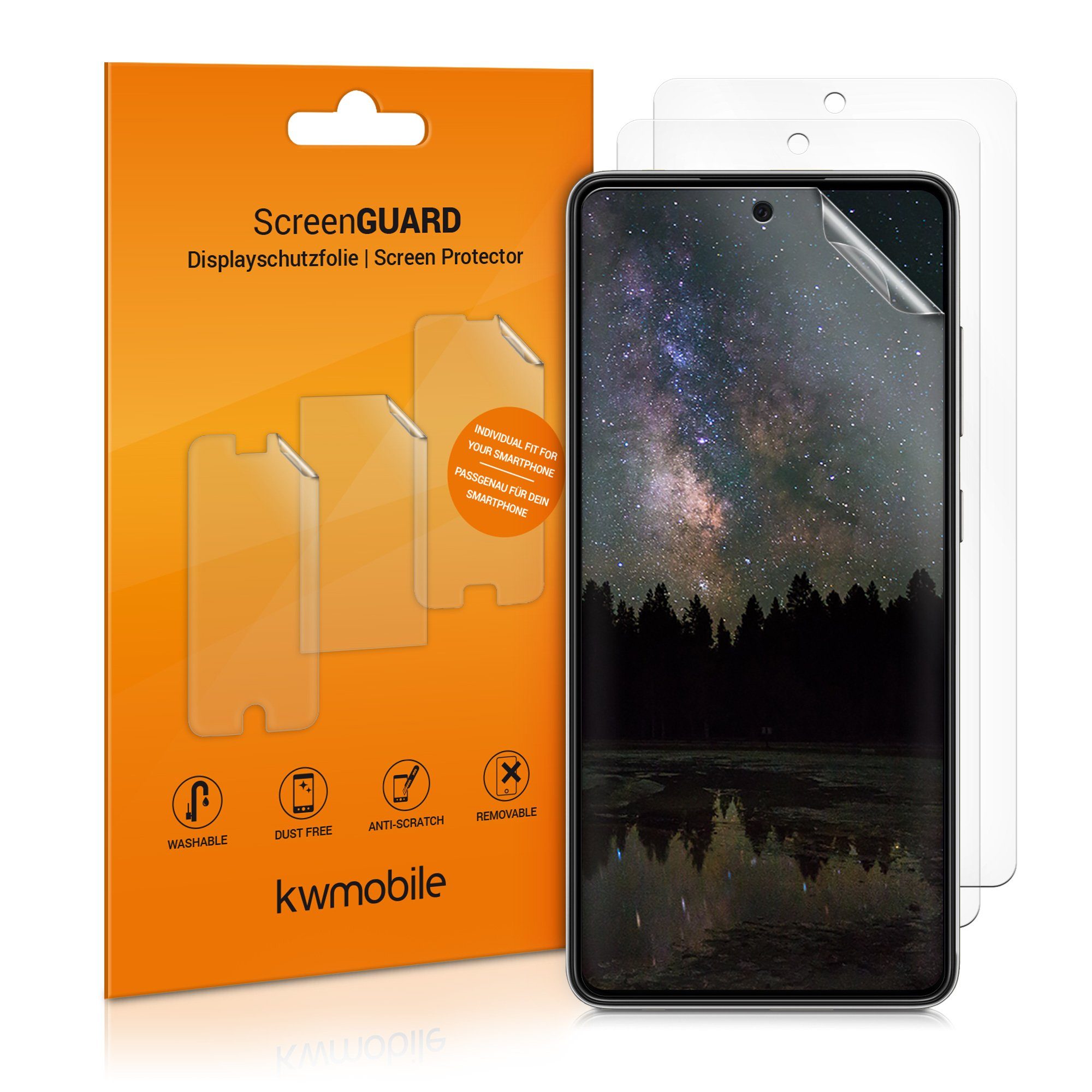 kwmobile Schutzfolie für Samsung Galaxy A52 / A52 5G / A52s 5G, klare ...