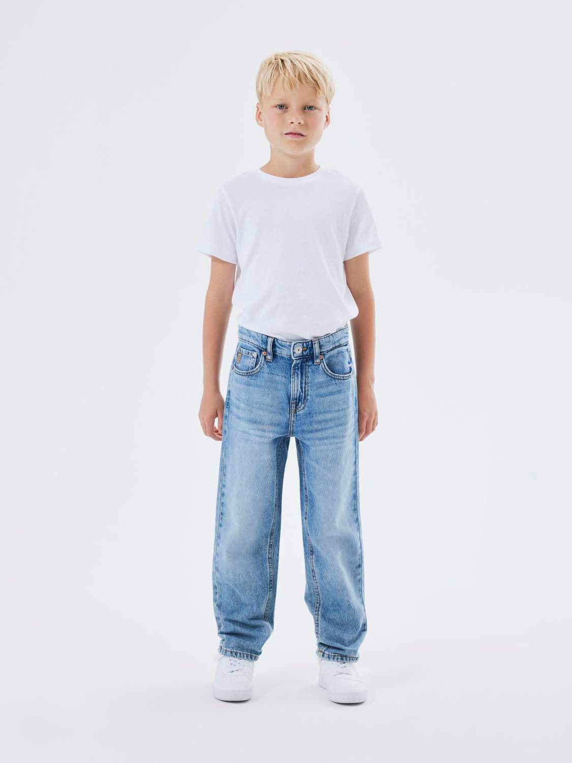 Name It Straight-Jeans NKMRYAN – Джинсы mit geradem Bein, strapazierfähig unifarben, casual, straight fit, Denim/Jeans