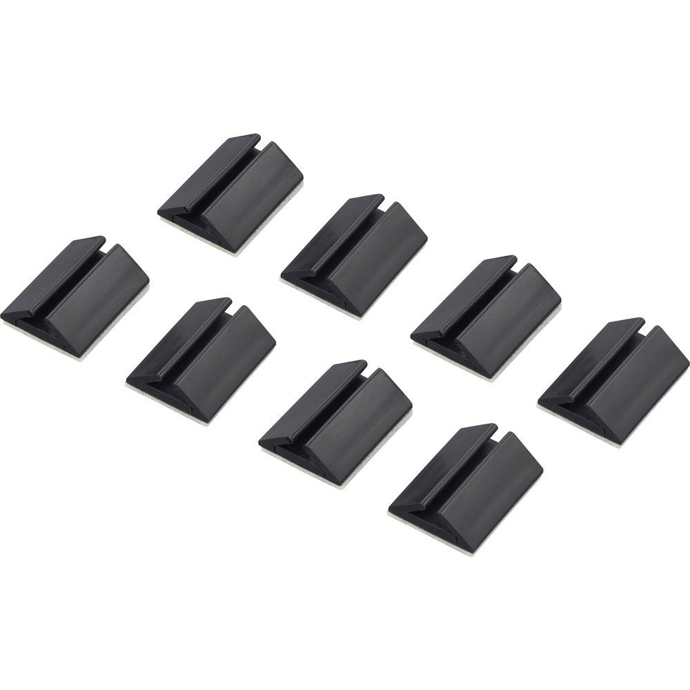 TRU COMPONENTS Kabelverbinder-Sortiment TRU COMPONENTS 617164-BK Kabelhalter selbstklebend 1282781 Bündel-Ø-Be, 617164-BK