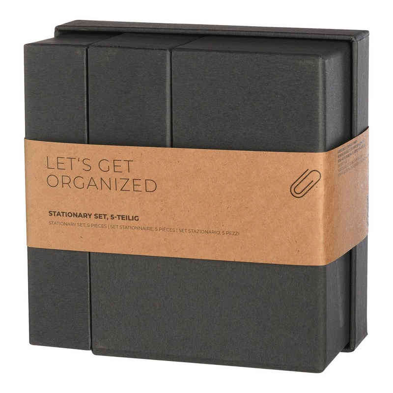 Depot Notizbuch »Büroorganizer-Set Let's Get Organized«, aus Papier, 5-teilig