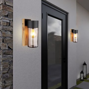 etc-shop Außen-Wandleuchte, Leuchtmittel nicht inklusive, Wandlampe Außenleuchte Terrassenlampe, Moderne Fassadenleuchte