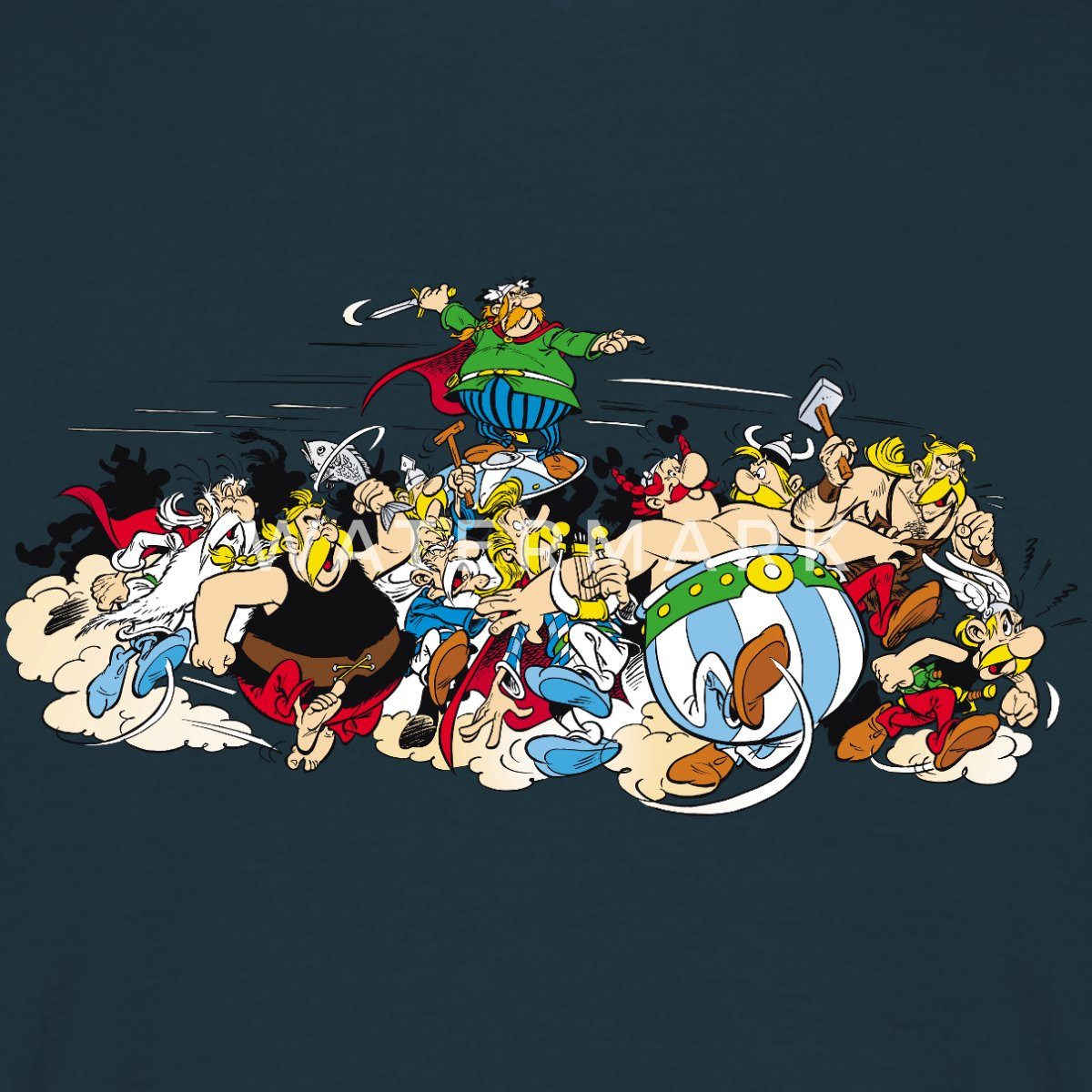 Spreadshirt T-Shirt Asterix & Obelix Attacke Männer T-Shirt (1-tlg)