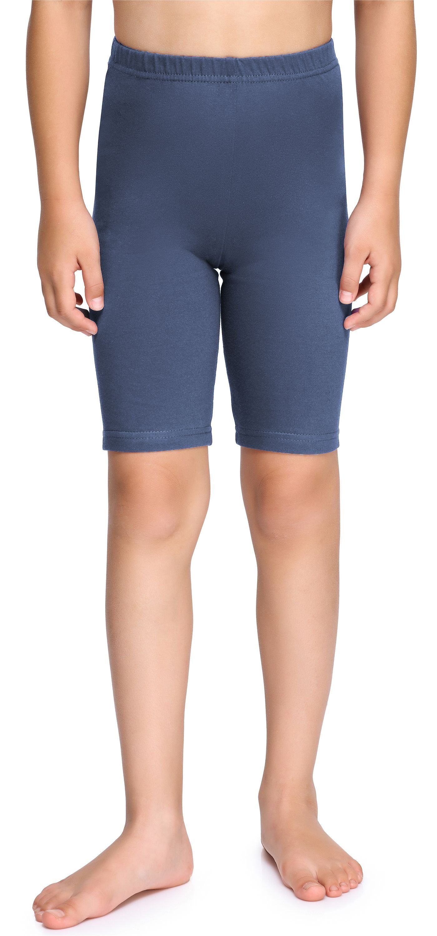 Merry Style Leggings Mädchen Kurze Leggings aus Baumwolle MS10-227 (1-tlg) elastischer Bund Jeans
