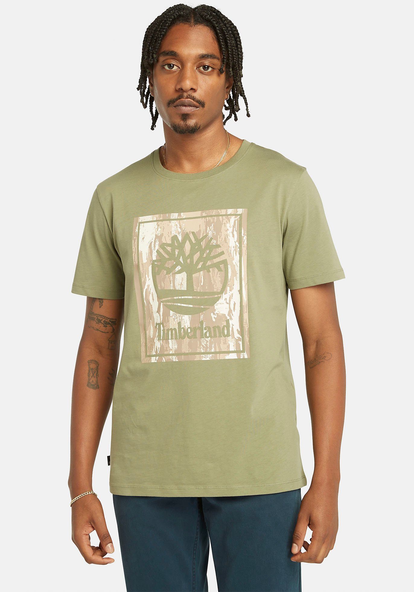 Timberland T-Shirt STACK LOGO Camo Short günstig online kaufen
