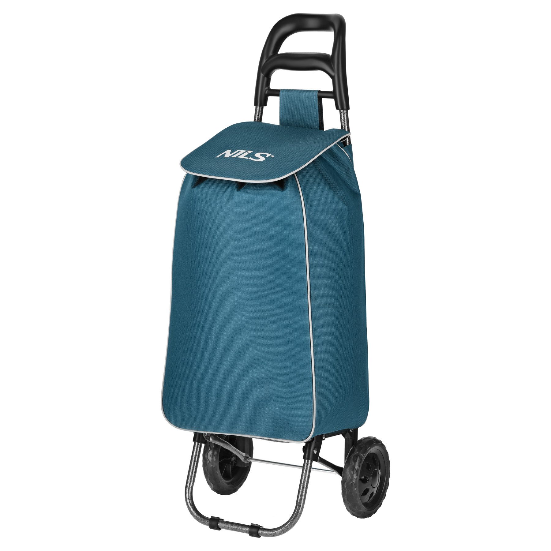 NILS CAMP Einkaufstrolley Isolierter Handwagen faltbarer Einkaufsshopper 40L Einkaufswagen, Thermofach für frische Lebensmittel