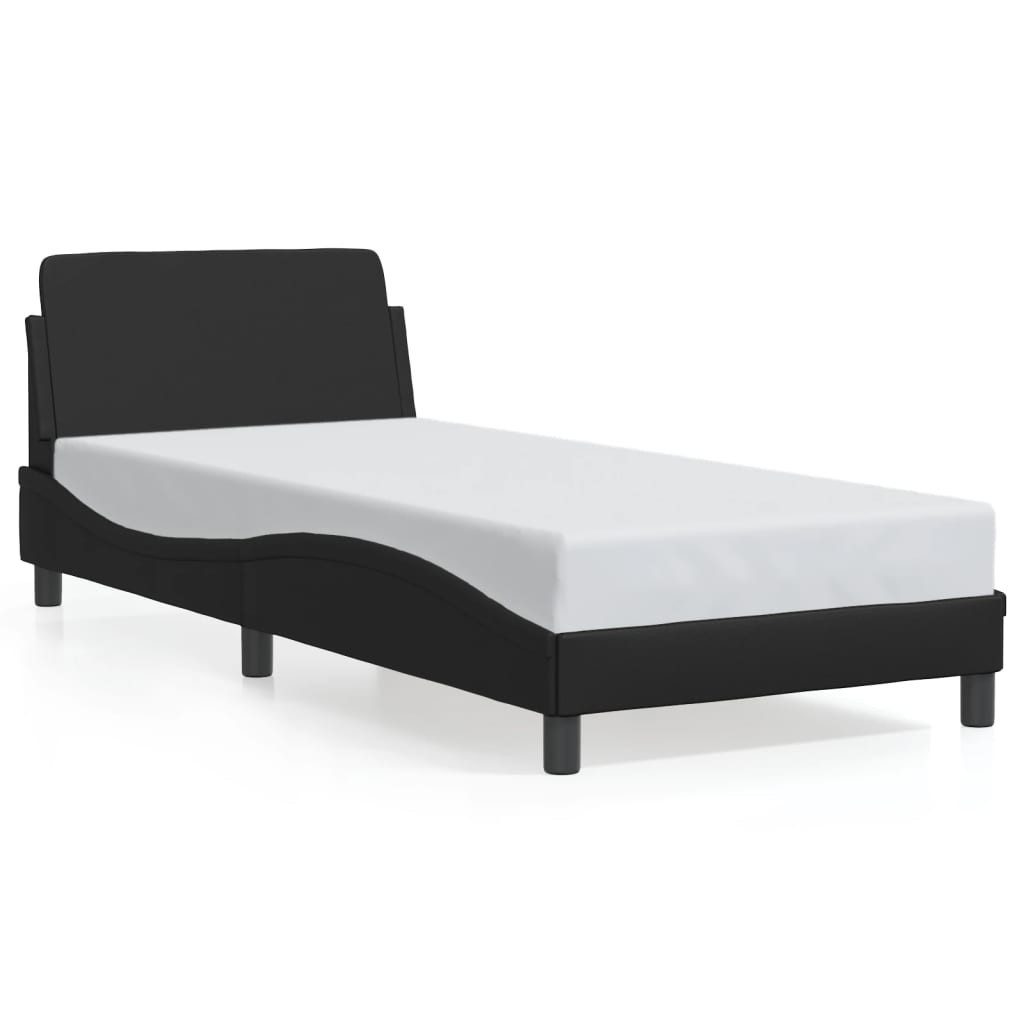 vidaXL Bett Bettgestell "Dover" Schwarz 90x200 günstig online kaufen