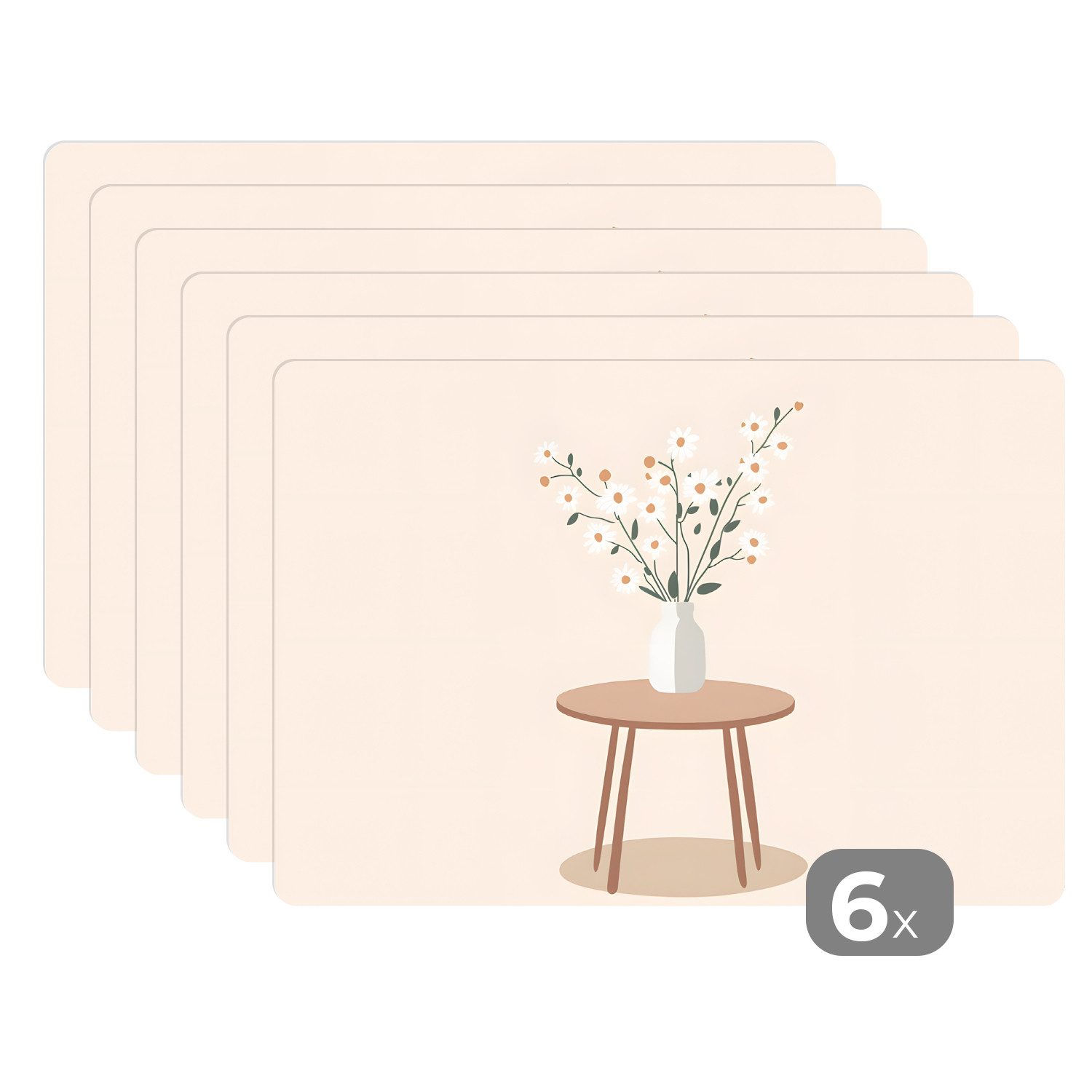 MuchoWow Platzset Vase - Blumen - günstig online kaufen