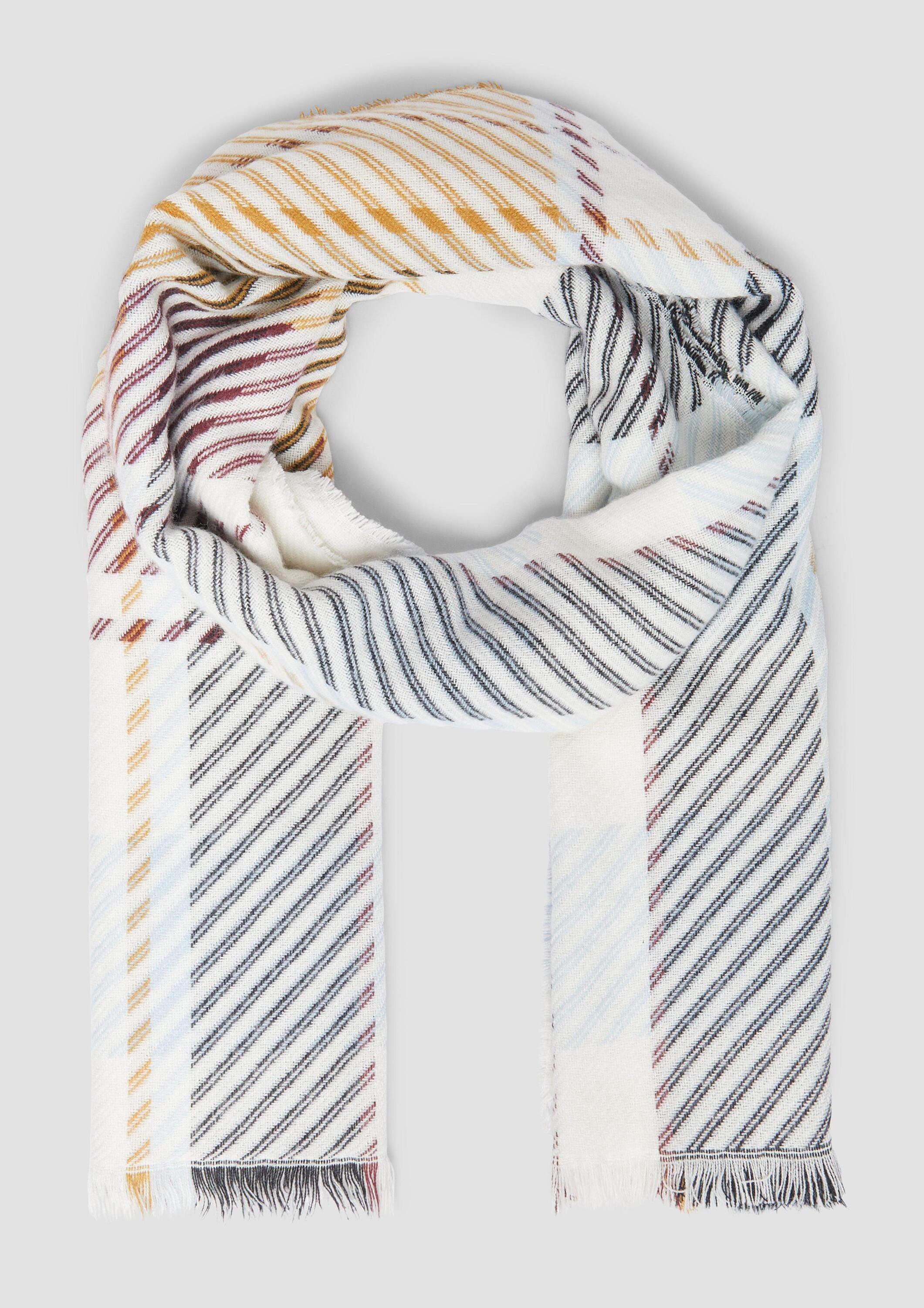 s.Oliver Schal Tuch, Karierter Maxi-Schal aus Twill günstig online kaufen
