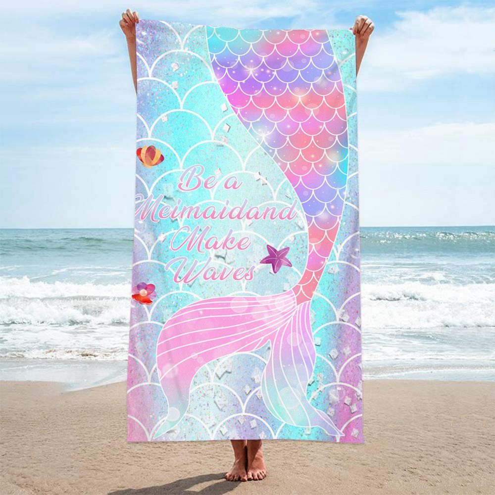 Dekorative Strandtücher Schnell trocknendes Strandhandtuch, weiches Strandhandtuch, leichtes B