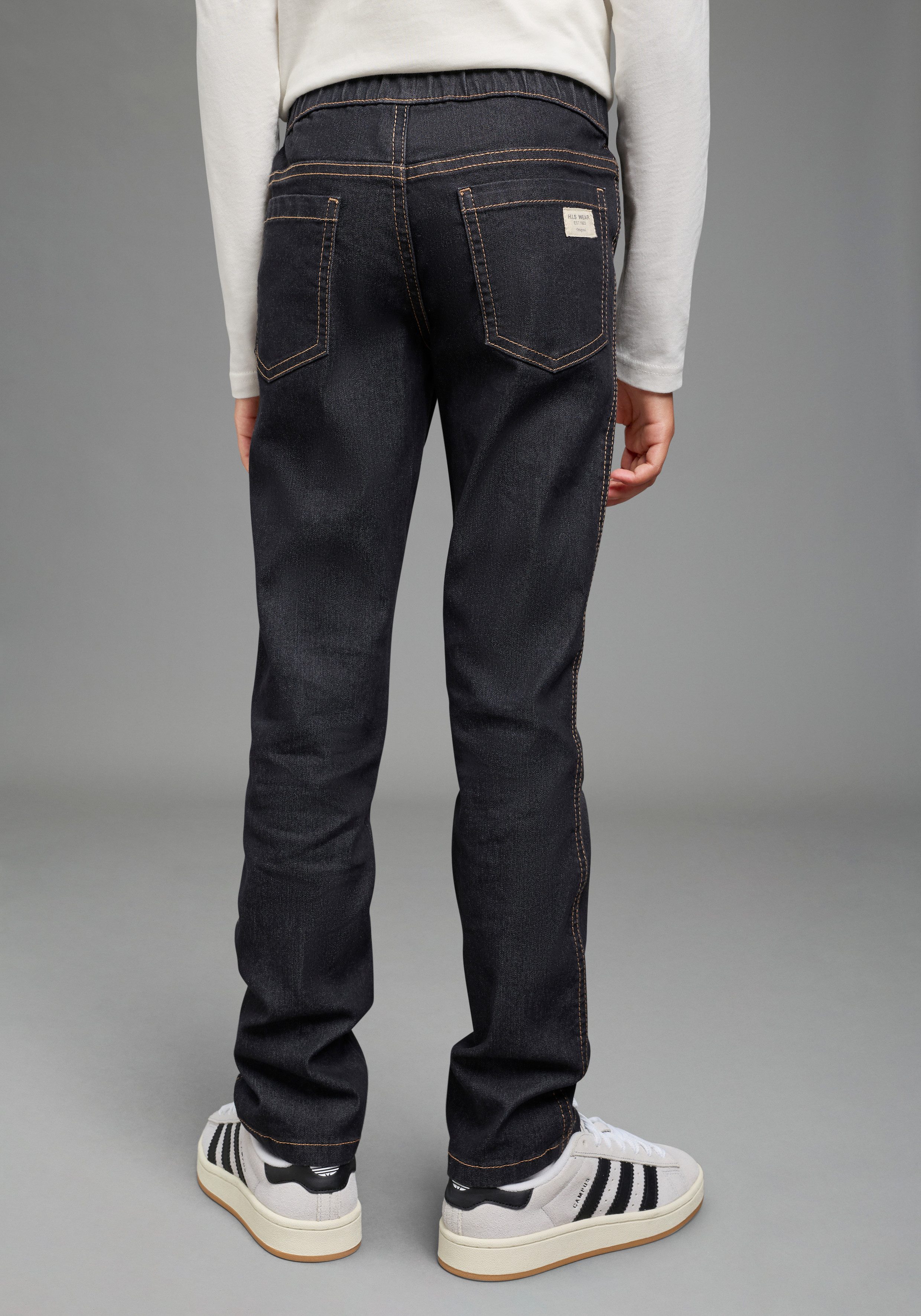 H.I.S Jeansjeggings Jeggings mit leicht ausgestelltem Bein eng anliegende Passform, innenliegender Gummizug am Bund
